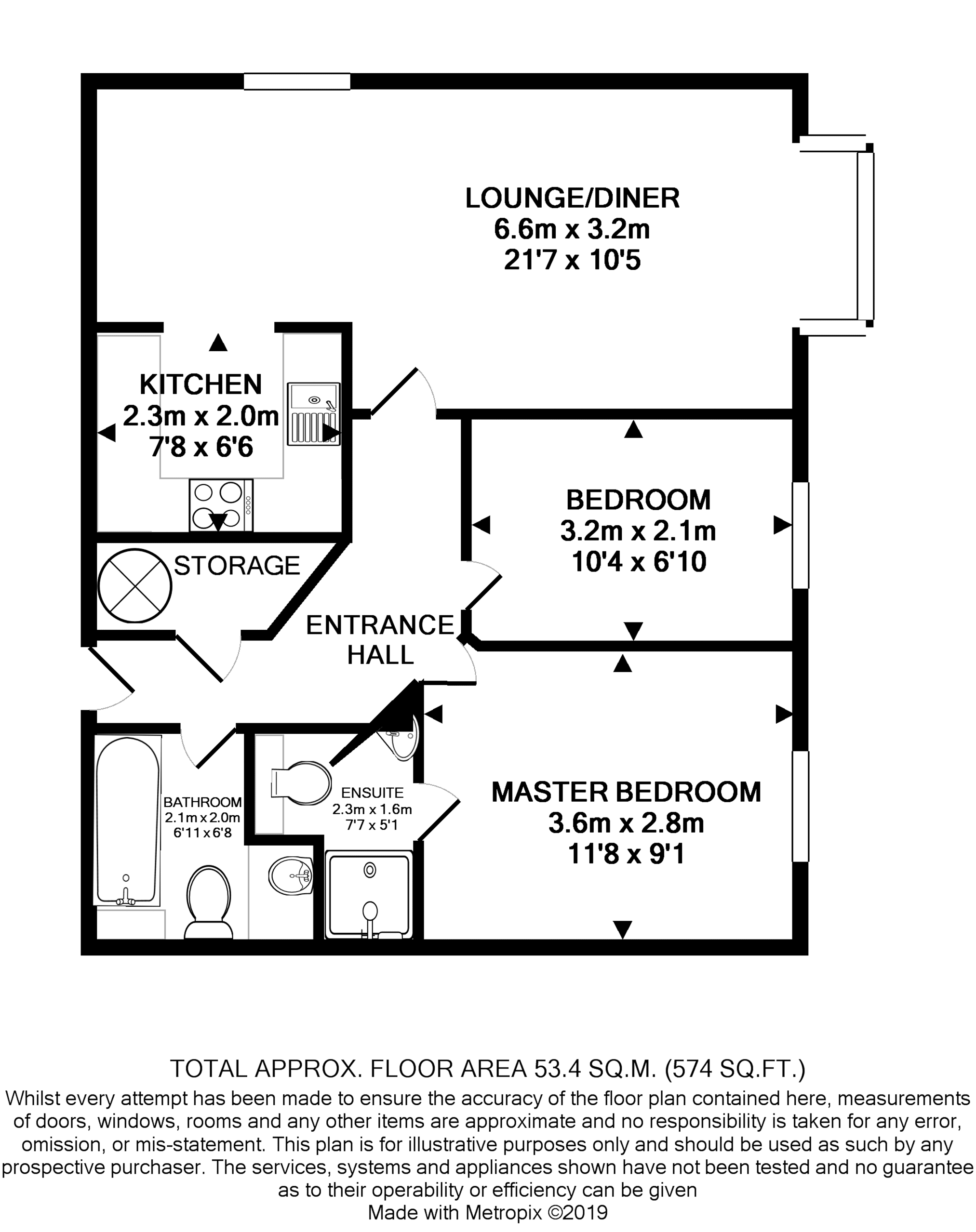 2 Bedrooms Flat to rent in 50 Balmoral Road, Worcester Park KT4