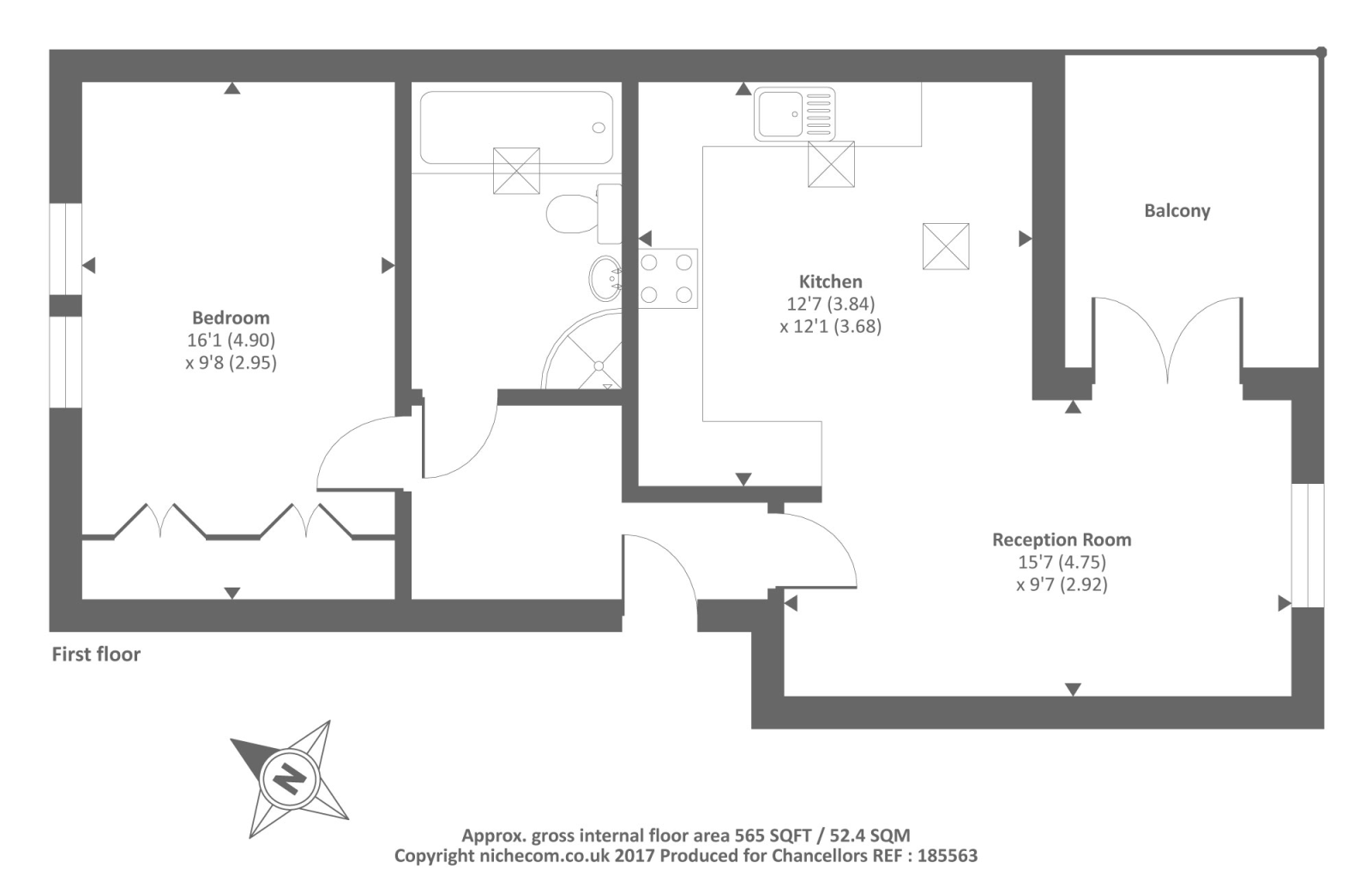 1 Bedrooms Flat to rent in Joshua Court, Headington OX3