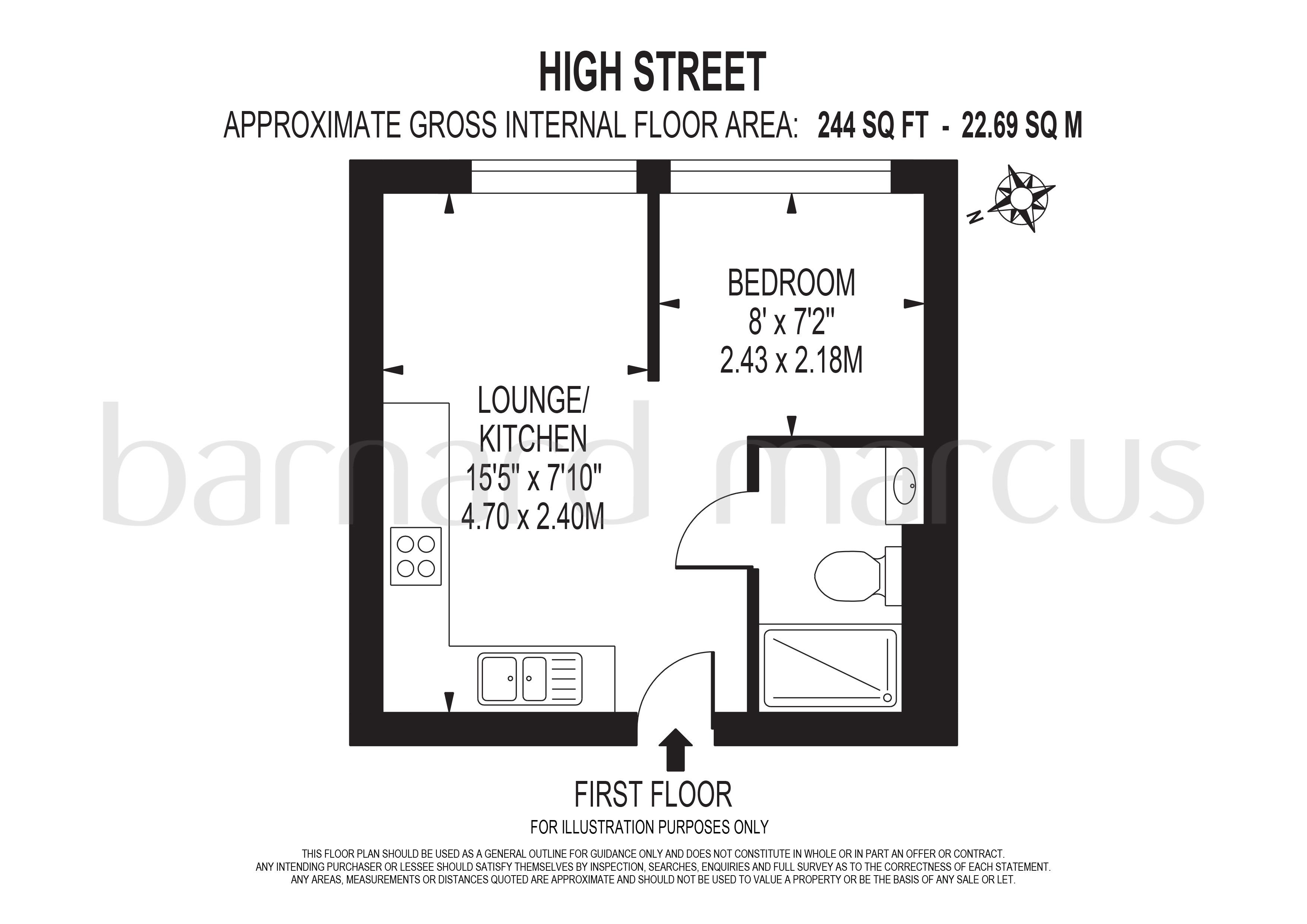 1 Bedrooms Flat to rent in High Street, Feltham TW13
