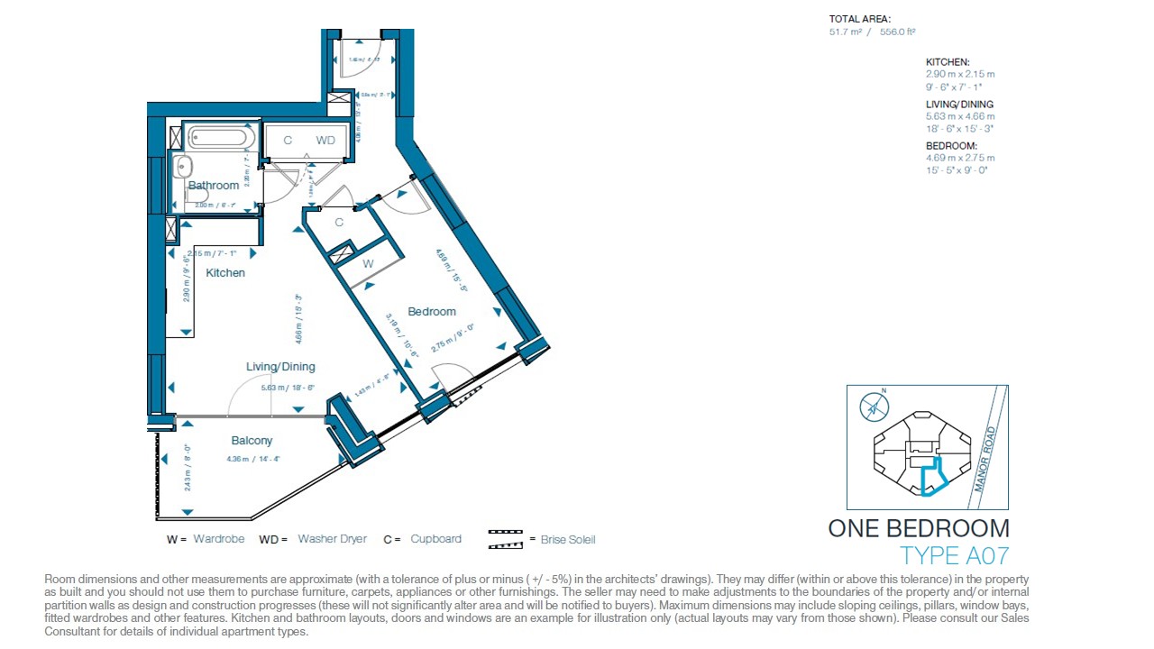 CQ - A.16.07 (Flat 104),, Cerulean Quarter, Canning Town floorplan