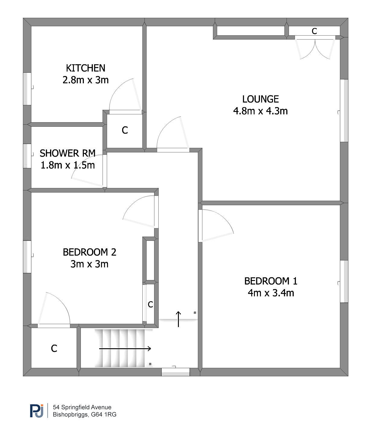 54 Springfield Avenue, Bishopbriggs floorplan