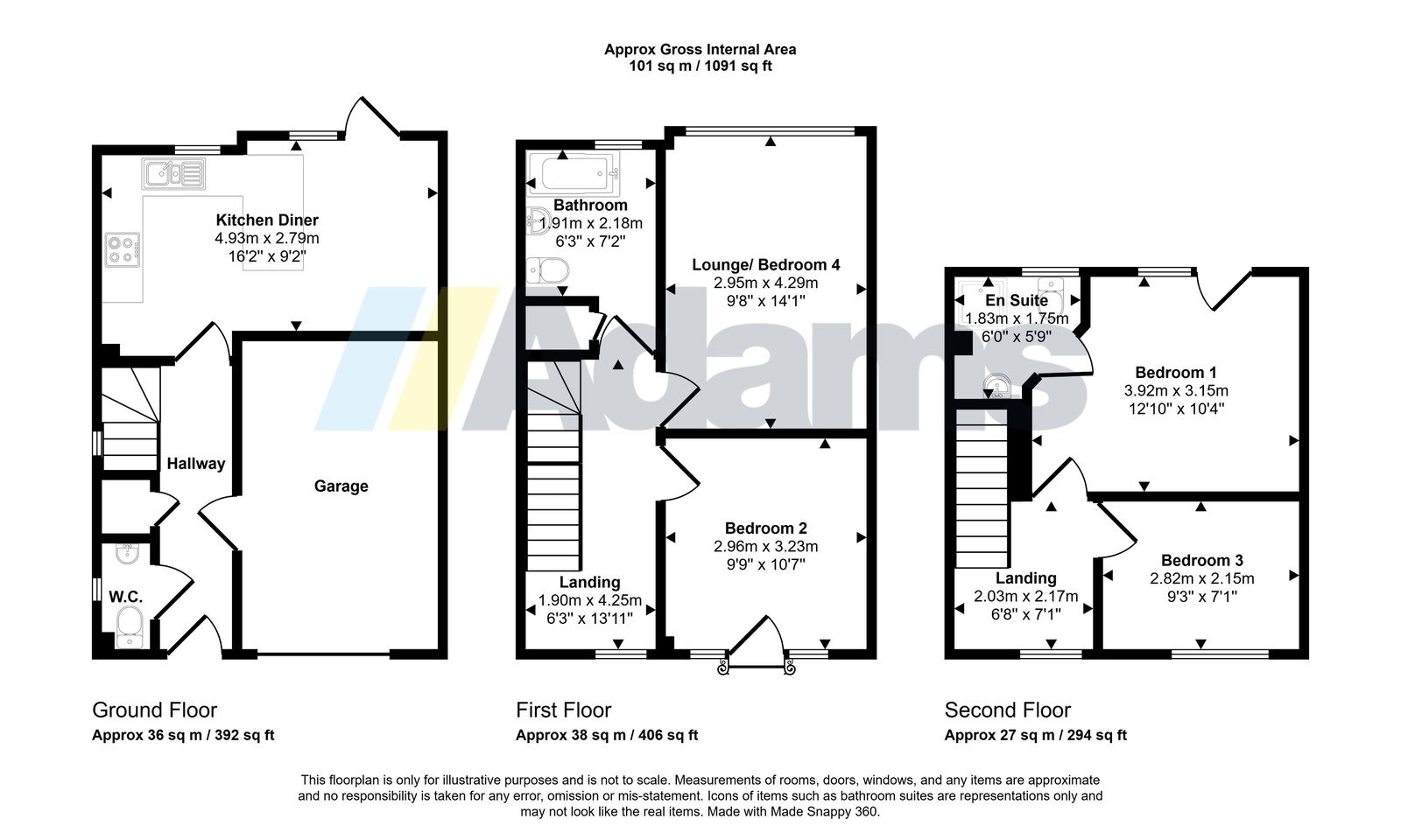 33, Littlegate, Runcorn floorplan