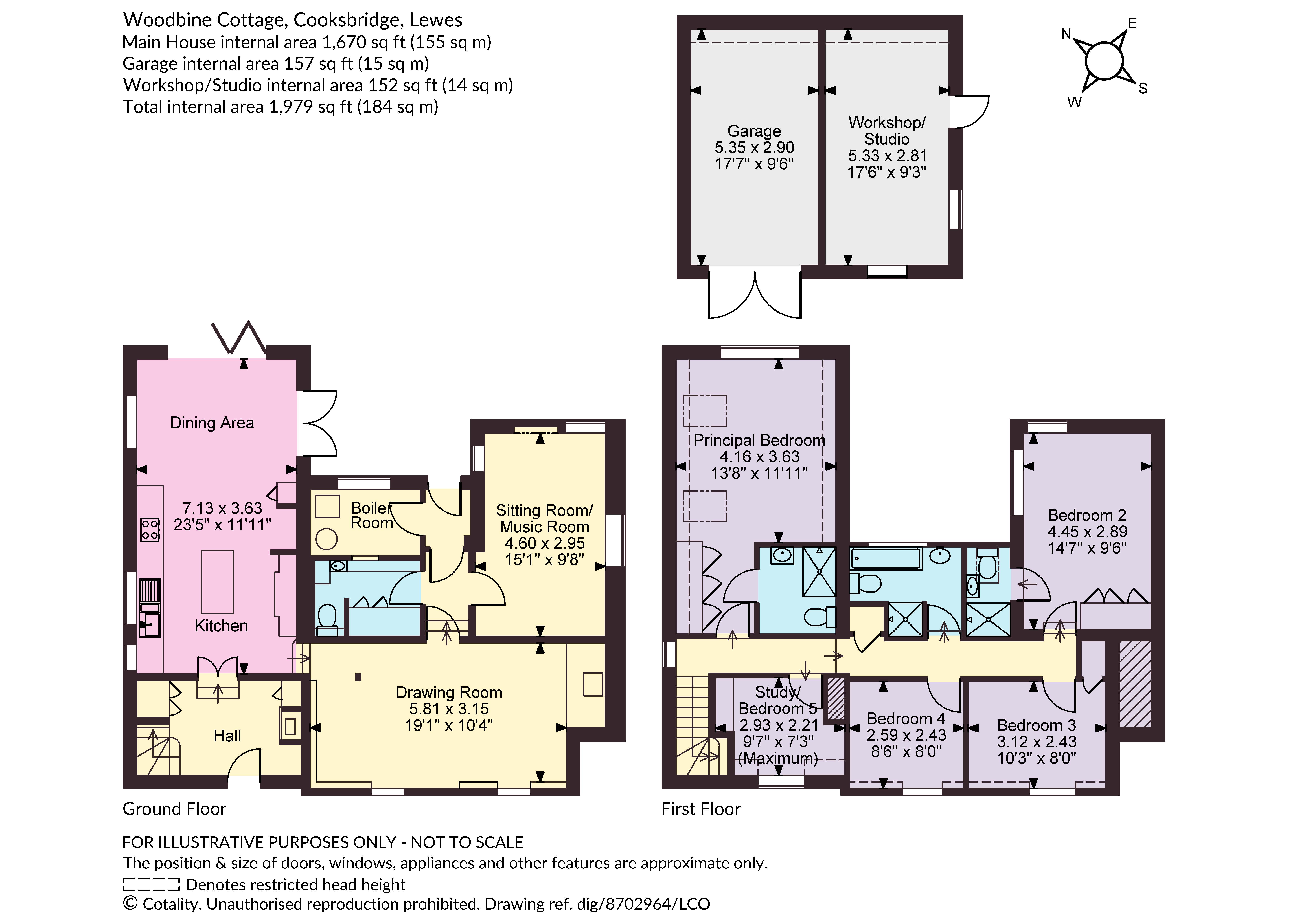 Woodbine Cottage,, Cooksbridge, East Sussex floorplan