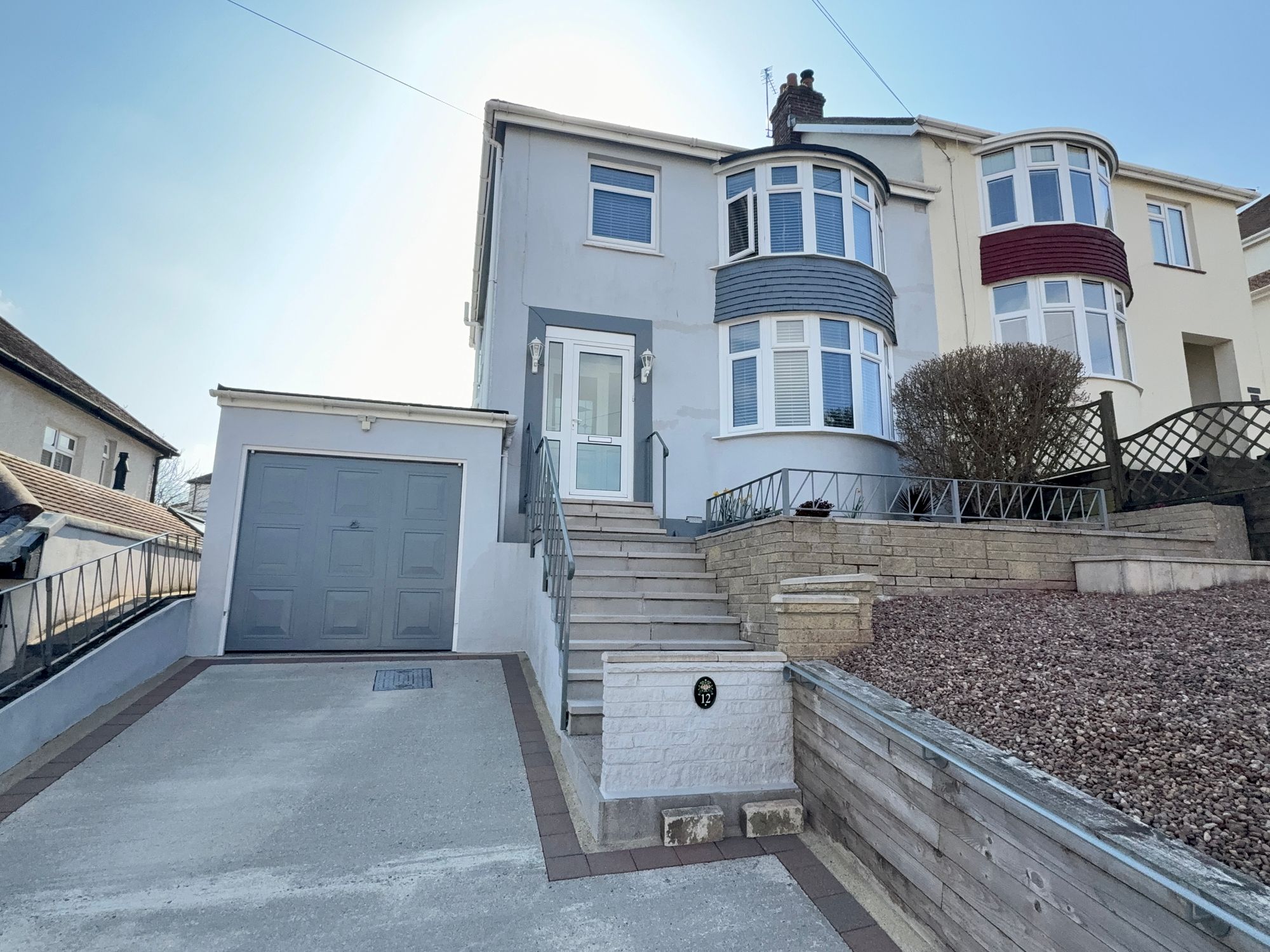 3-bed semi-detached on 12 Shiphay Park Road, Torquay, £375,000