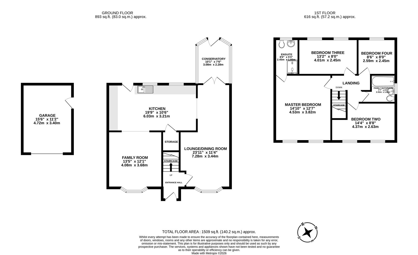 25, Hurst Brook, Chorley floorplan
