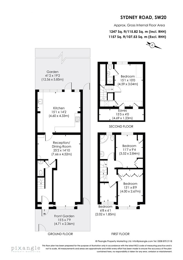 97, Sydney Road, Raynes Park floorplan