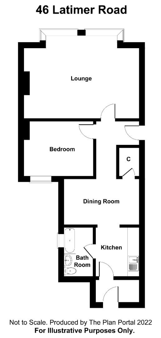 Ground floor flat, 46, Latimer Road, Eastbourne floorplan