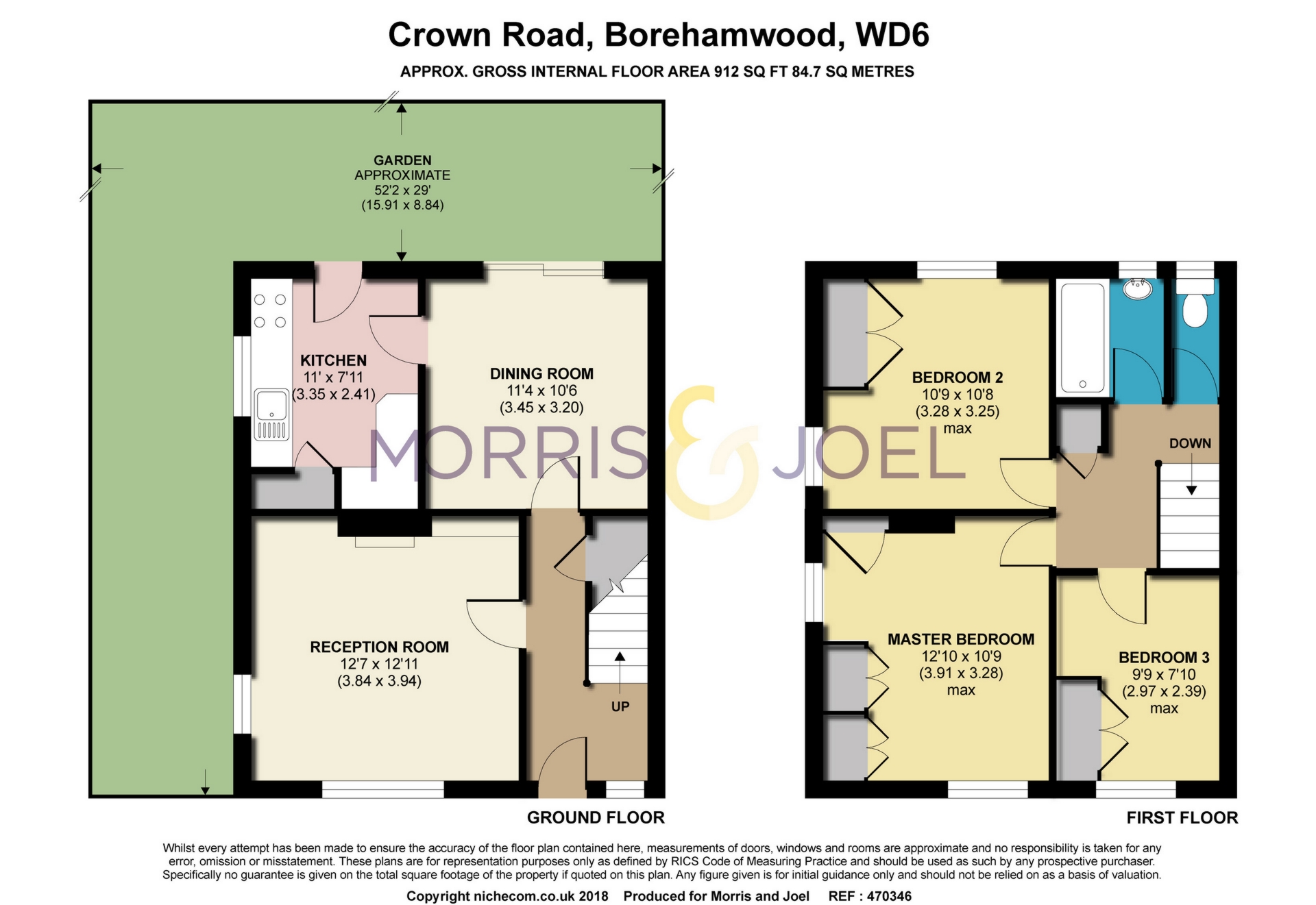 3 Bedrooms Terraced house for sale in Crown Road, Borehamwood WD6