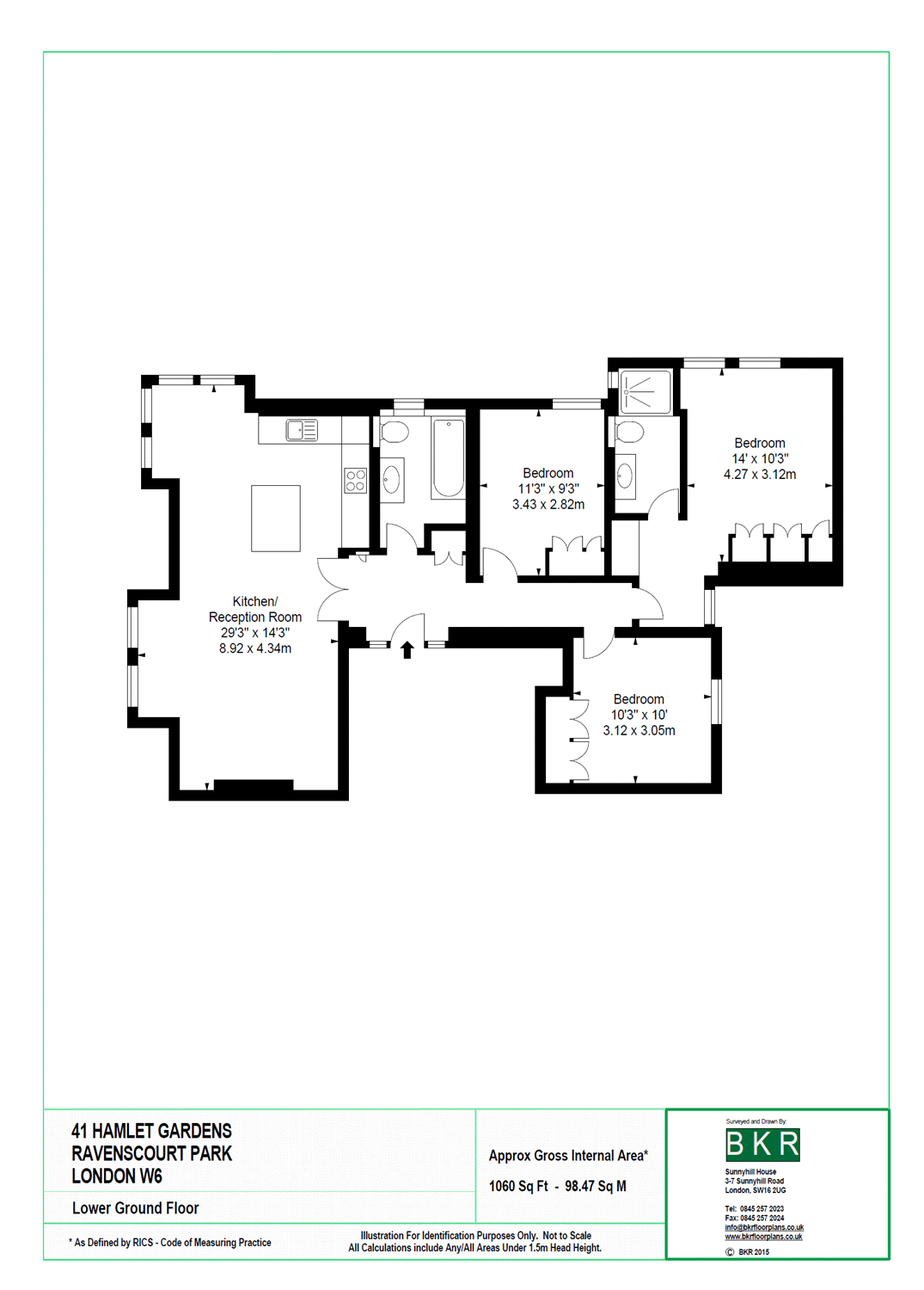 3 Bedrooms Flat to rent in Hamlet Gardens, Hammersmith, London W6