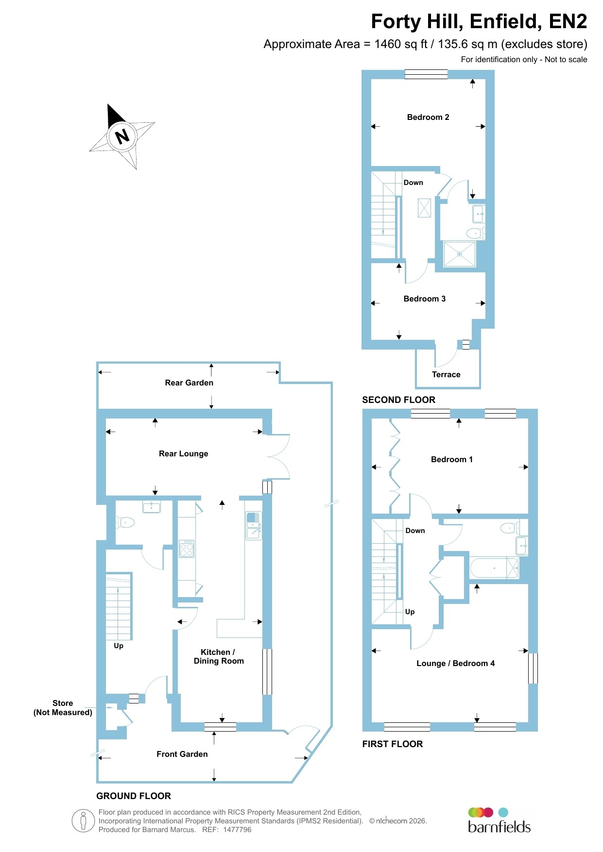 60, Forty Hill, Enfield floorplan