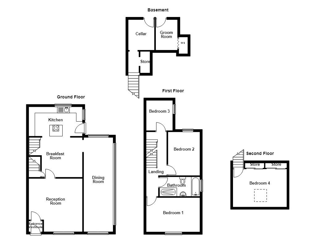 93, Burnley Road, Bacup floorplan