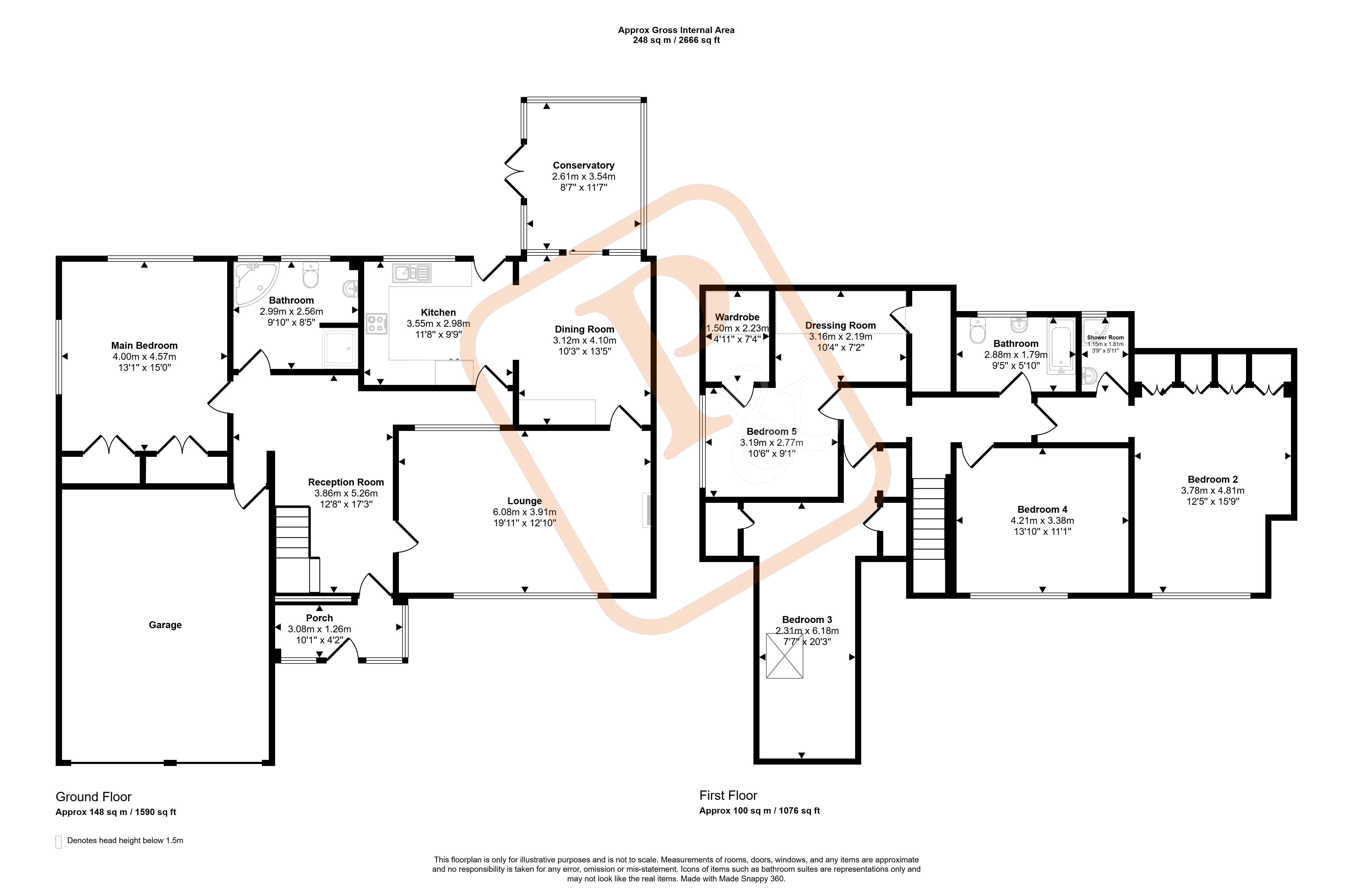 5, Aylesbury Drive, Clacton-on-Sea floorplan