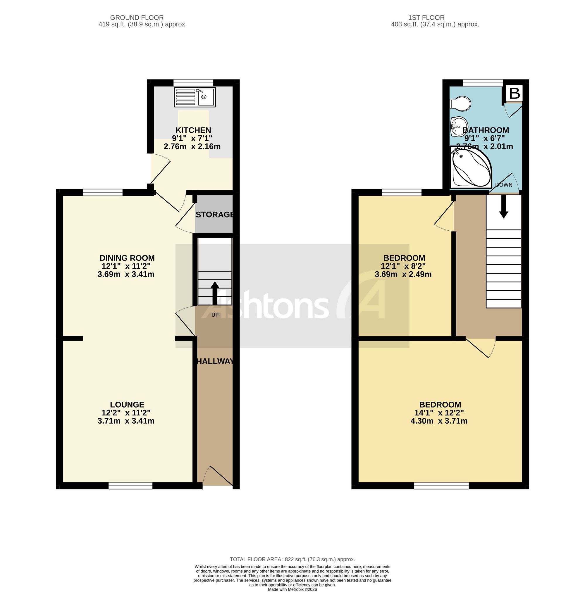 14 Pinewood Avenue, Warrington floorplan