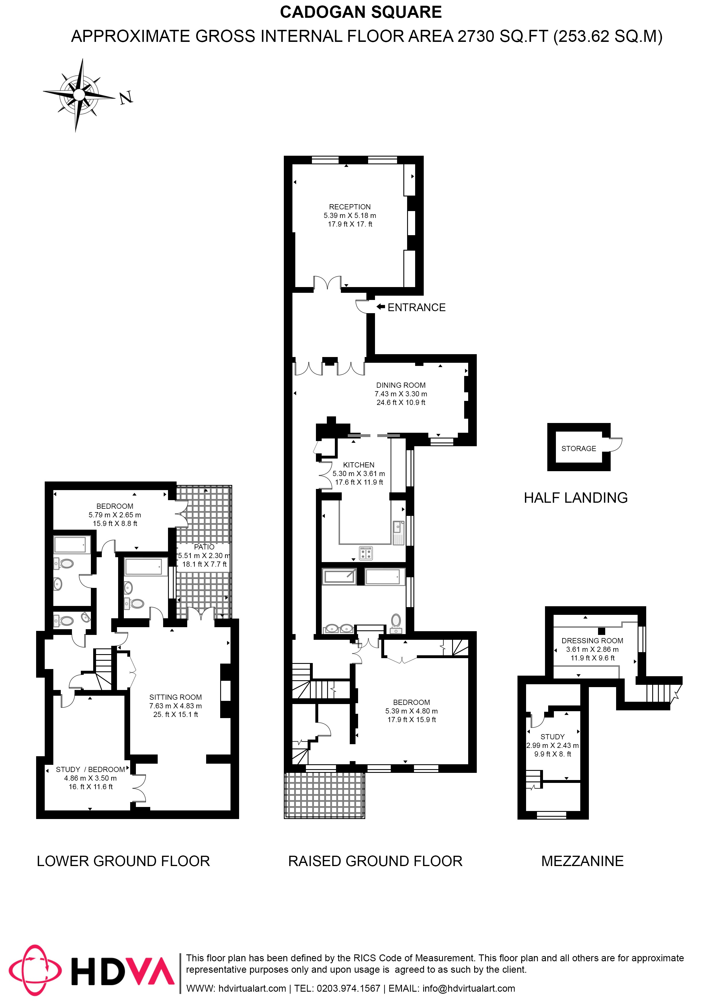 Flat 2, 53, Cadogan Square, London floorplan