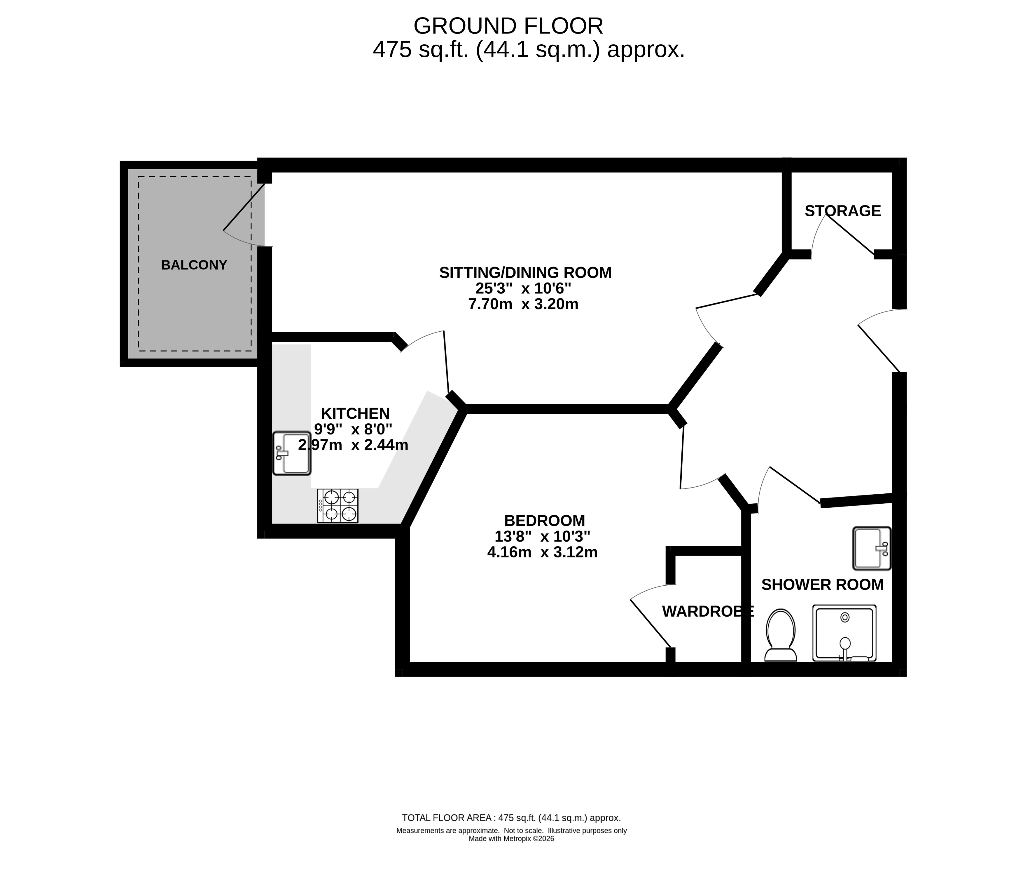27 Pym Court, Bewick Avenue, Exeter floorplan