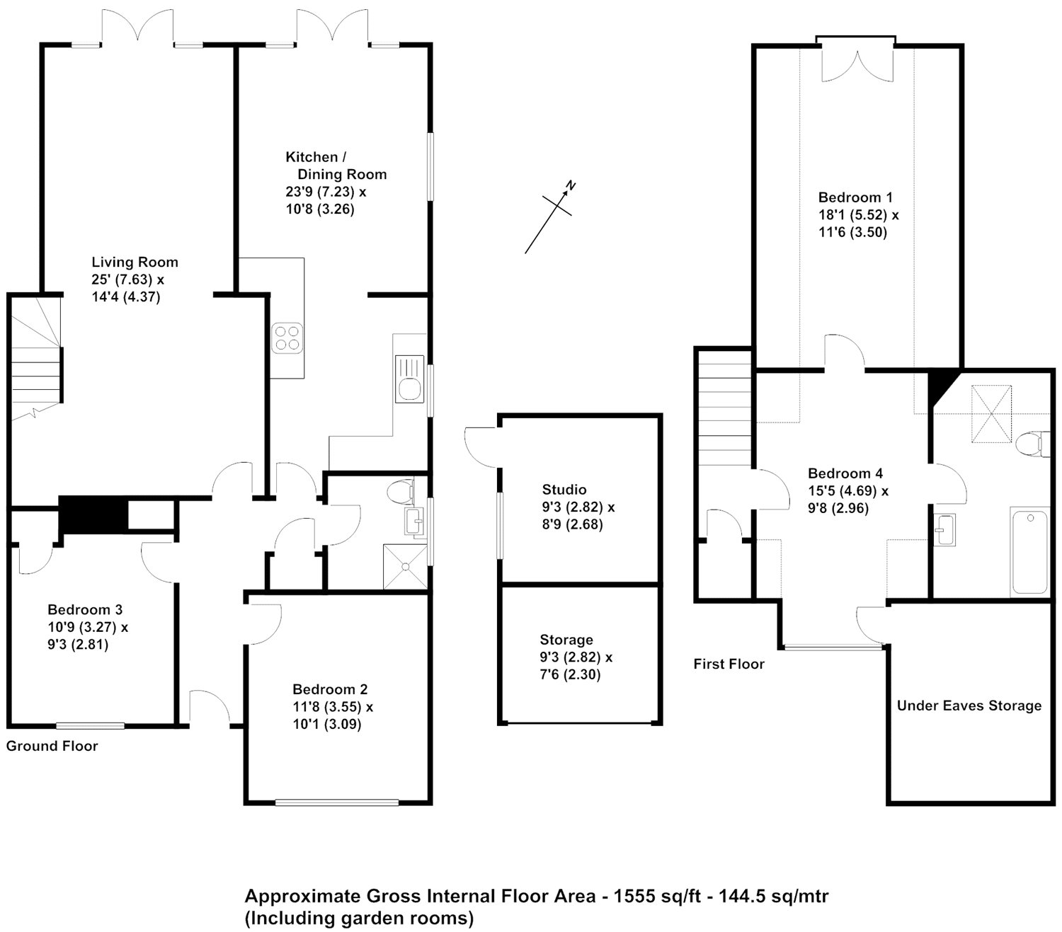 4 Bedrooms Semi-detached bungalow for sale in Pyrford, Surrey GU22