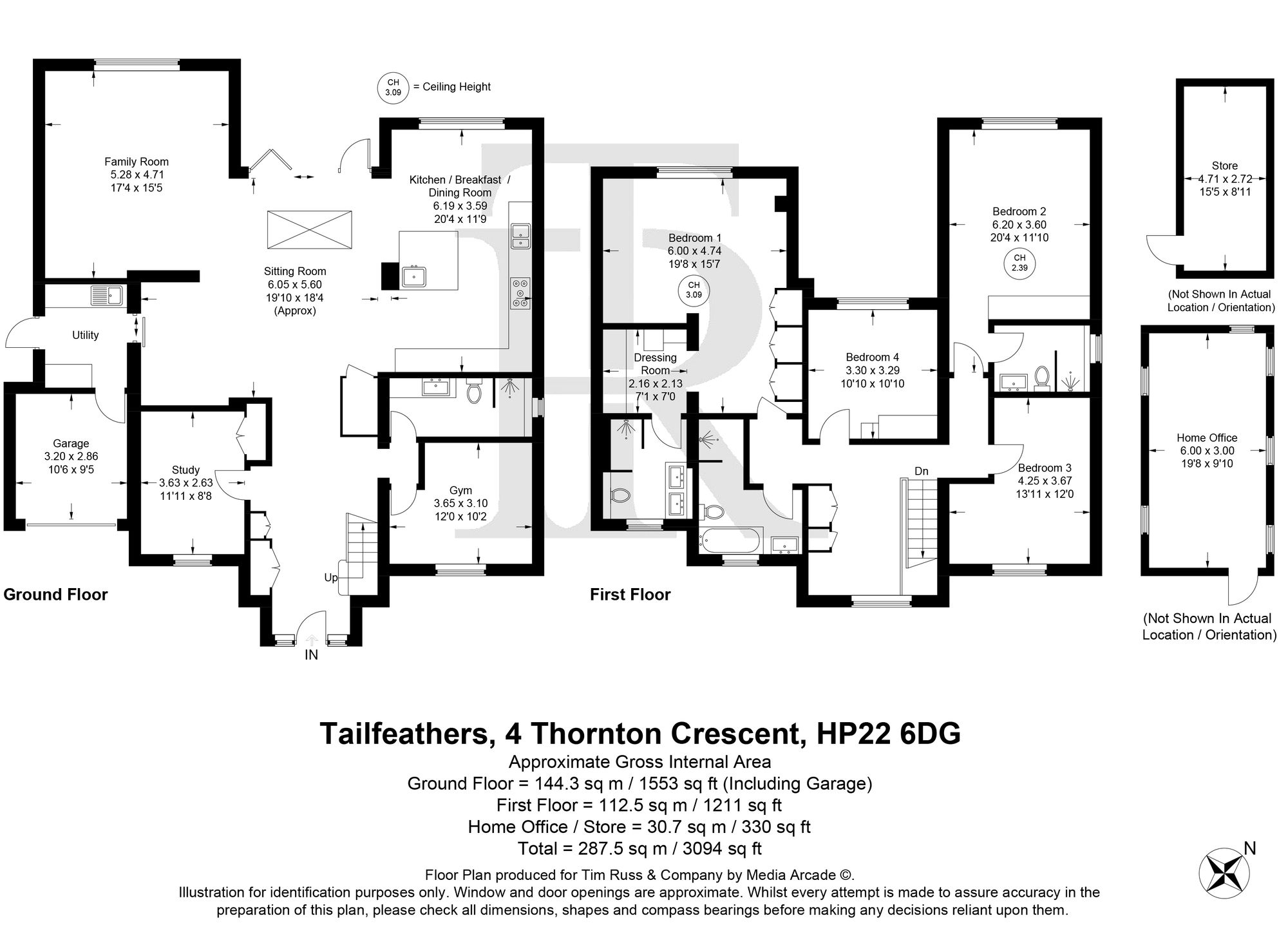 4 Thornton Crescent, Aylesbury floorplan