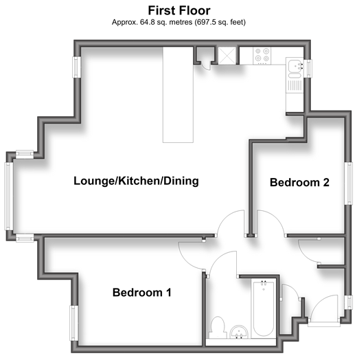 Brigadier Gardens, Ashford floorplan