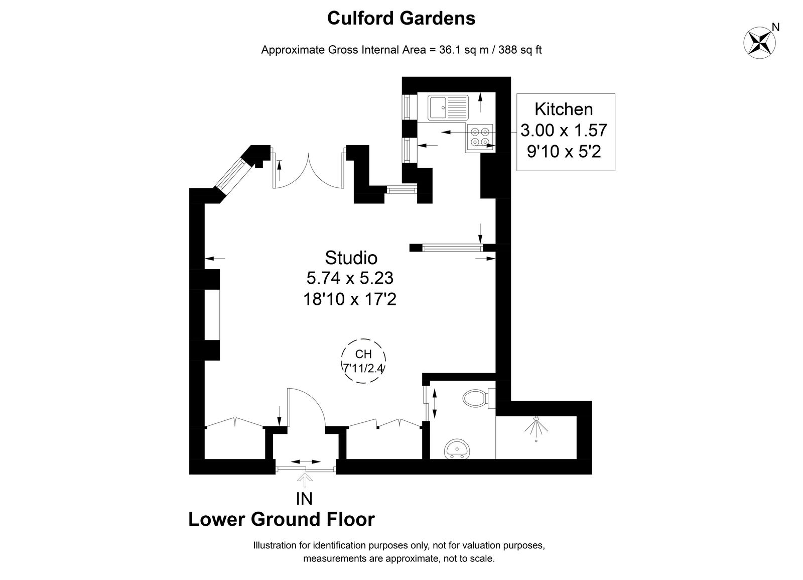 Flat 3, Thackeray House, 1-3 Culford Gardens, London floorplan