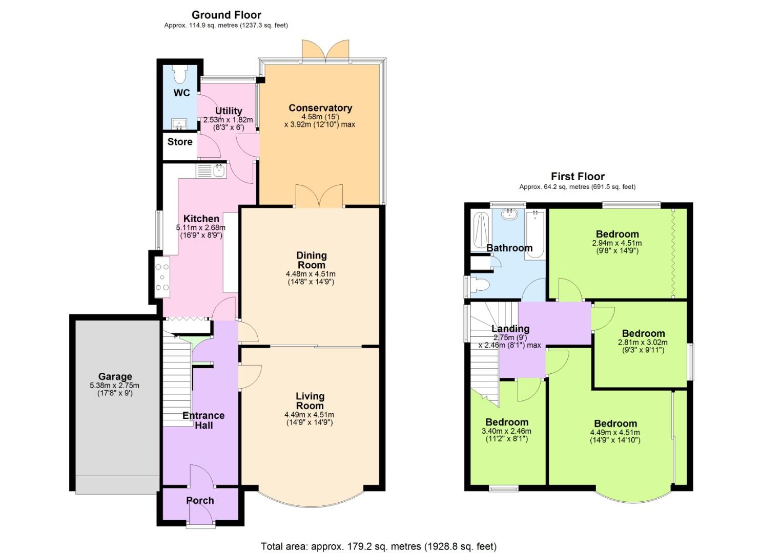 226, Ruddington Lane, Nottingham floorplan
