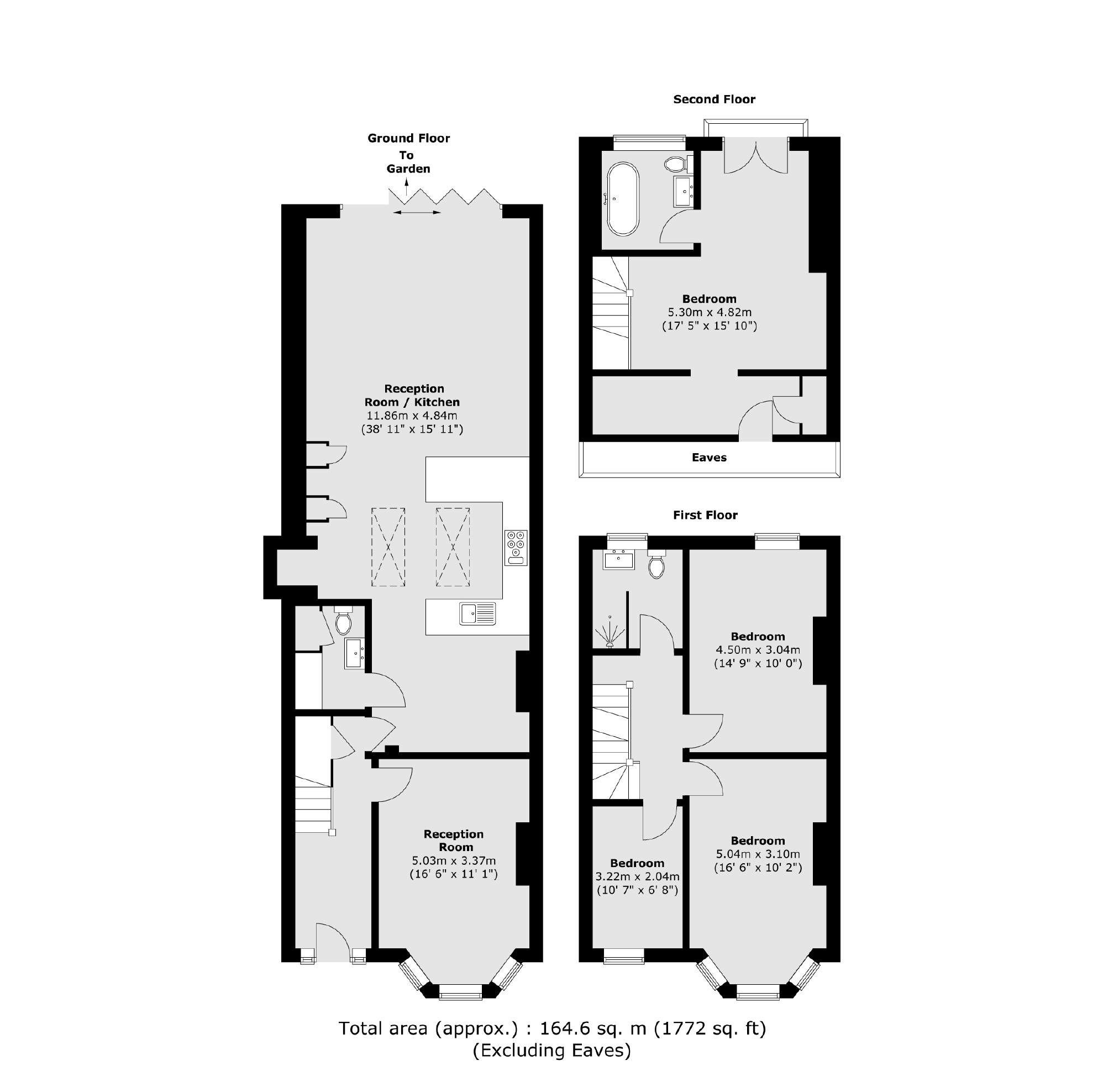 34, Copthall Gardens, Twickenham floorplan