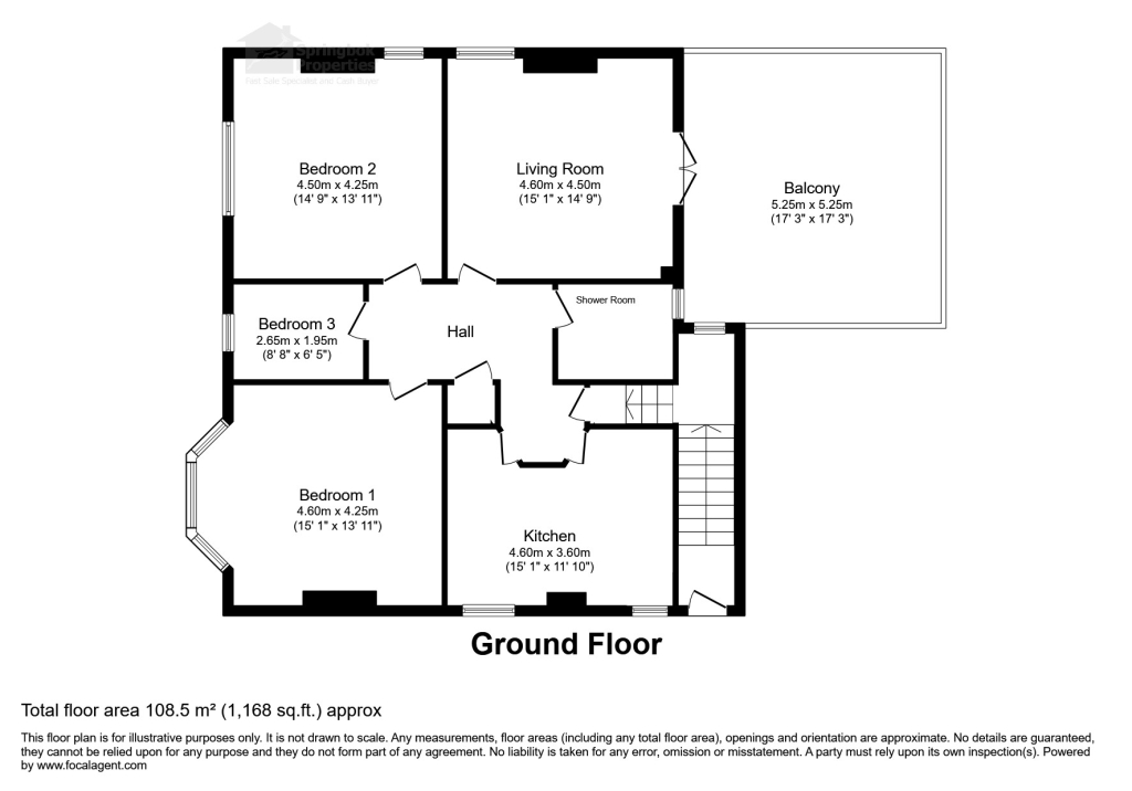 Flat 3 Youngland Court, 172, Evington Lane, Leicester floorplan