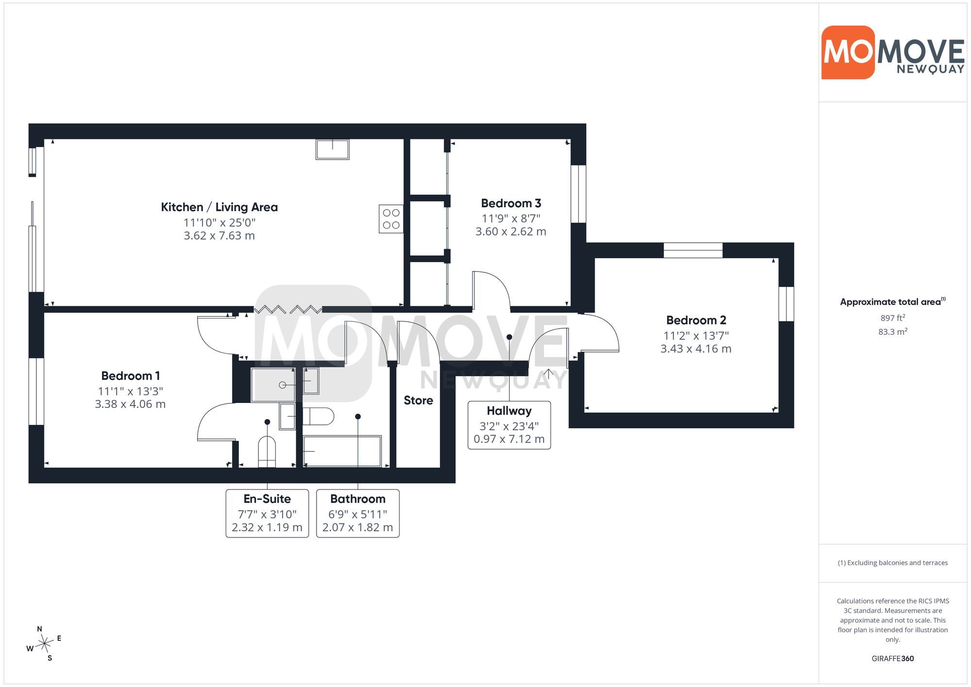 8 Headland Point Headland Road, Newquay floorplan