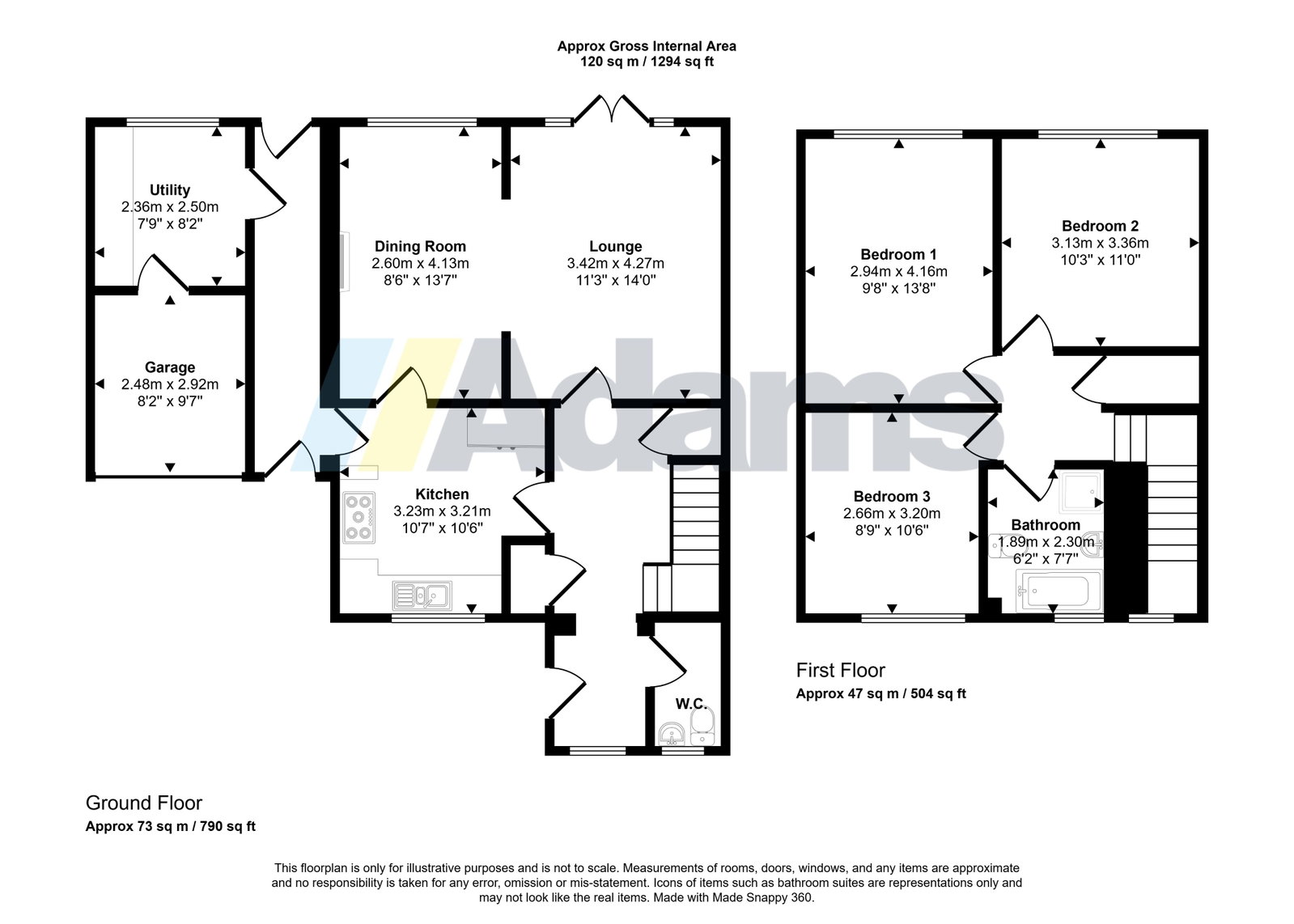 52, Richmond Avenue, Warrington floorplan