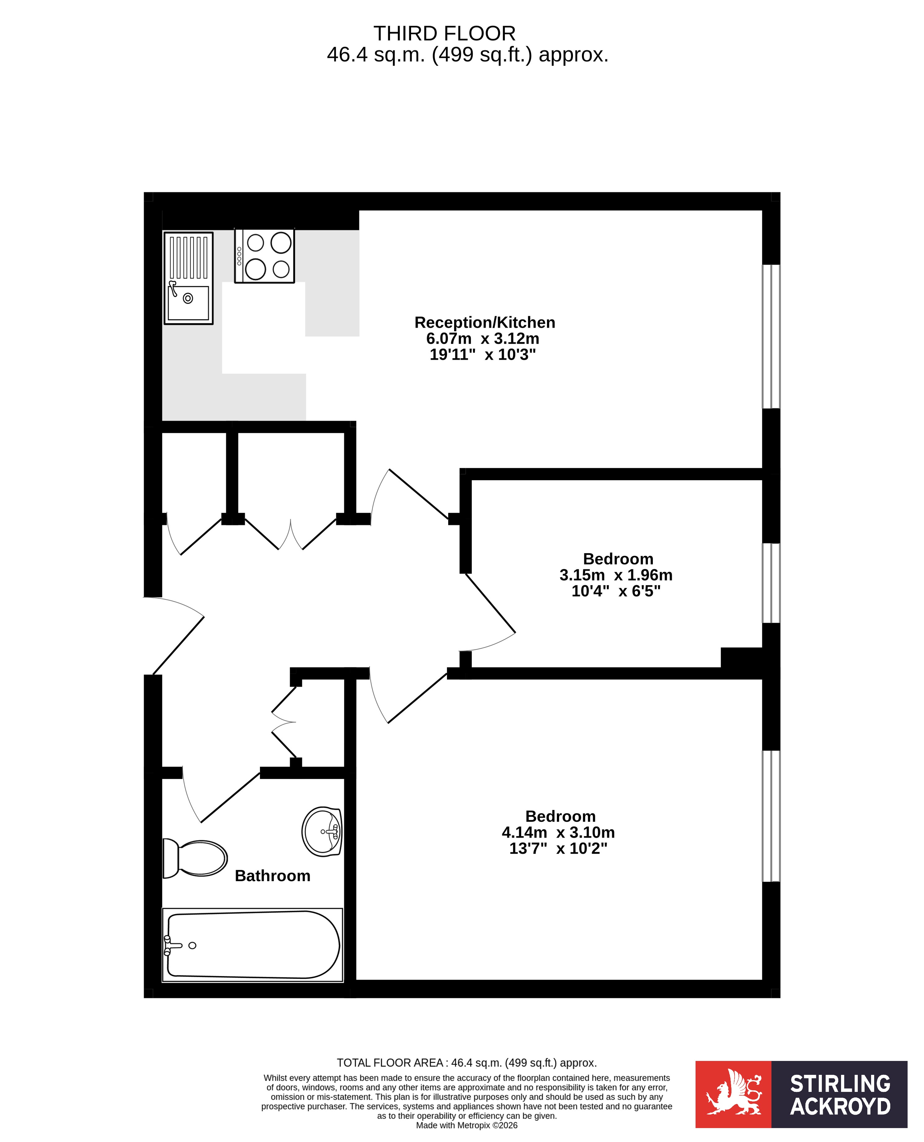 Flat 129, Clare Court,, Judd Street, London floorplan