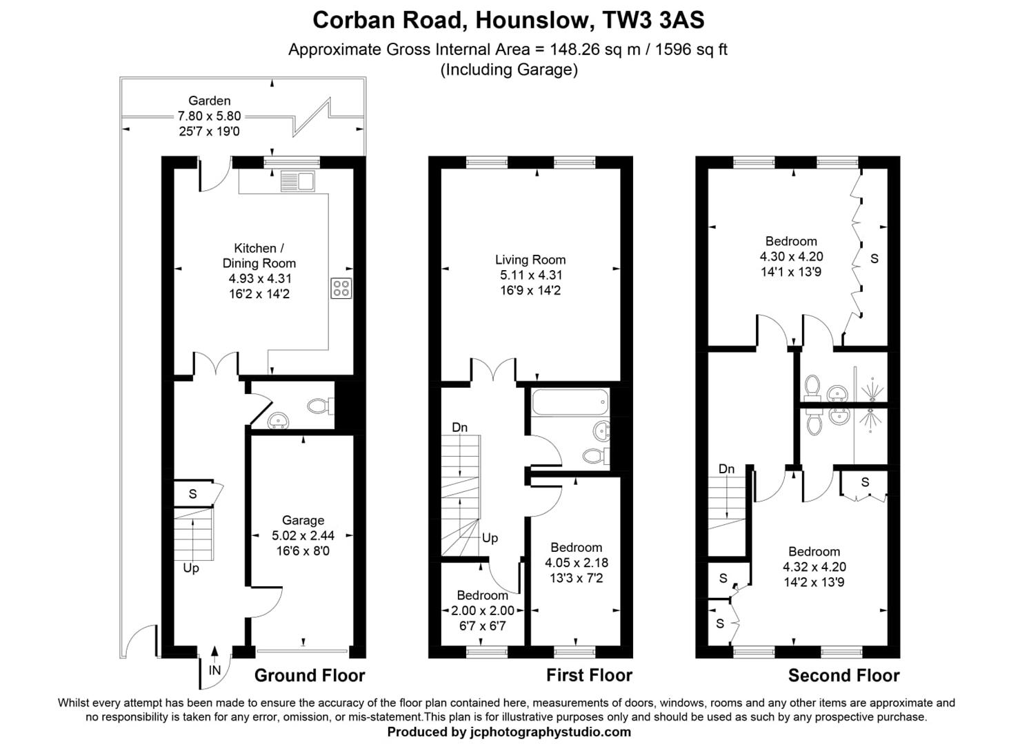 8, Corban Road, Hounslow floorplan