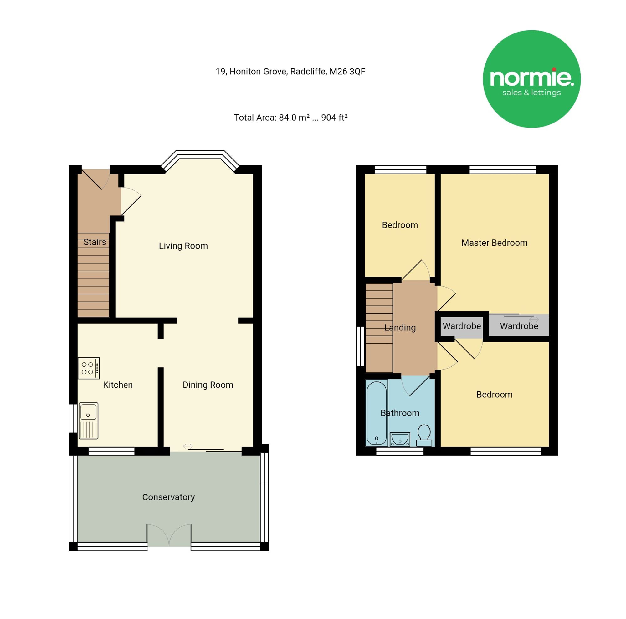 19 Honiton Grove, Manchester floorplan
