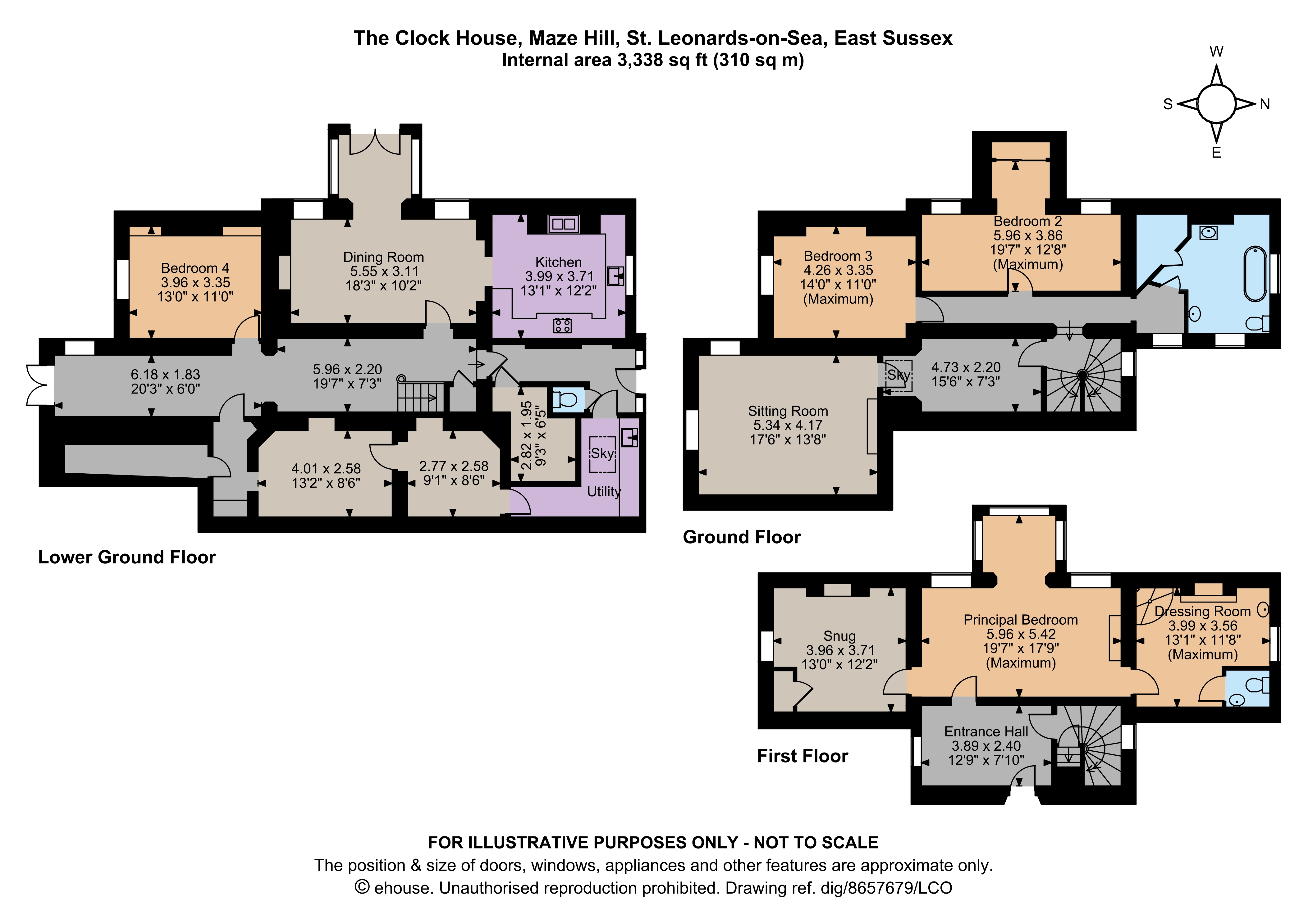 The Clock House,, Maze Hill, East Sussex floorplan