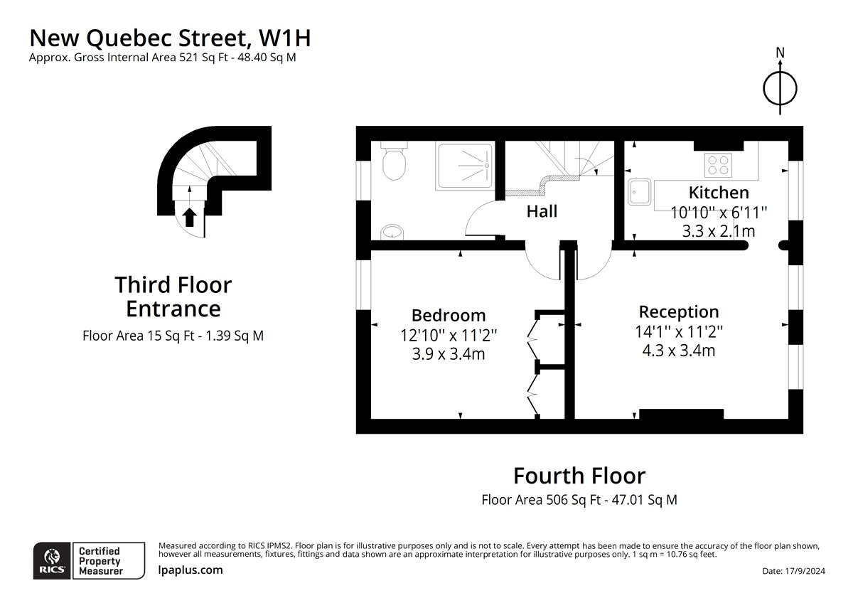 New Quebec Street, London floorplan