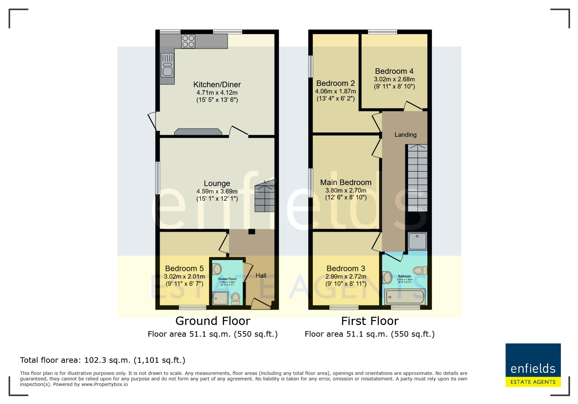 21a Wycliffe Road, Bournemouth floorplan