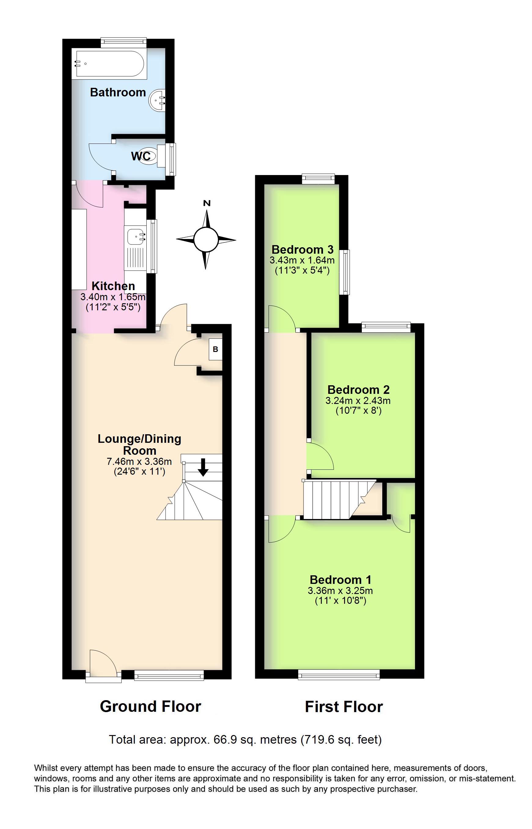 Howard Street, Worthing, West Sussex BN11, 3 bedroom terraced house for