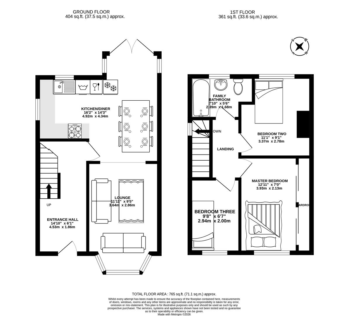 28, Cairnsmore Avenue, Preston floorplan