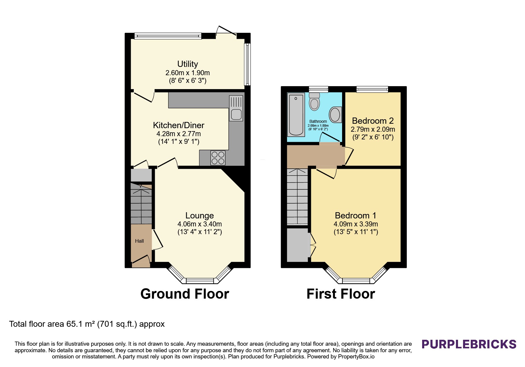 52, June Avenue, Blackpool floorplan
