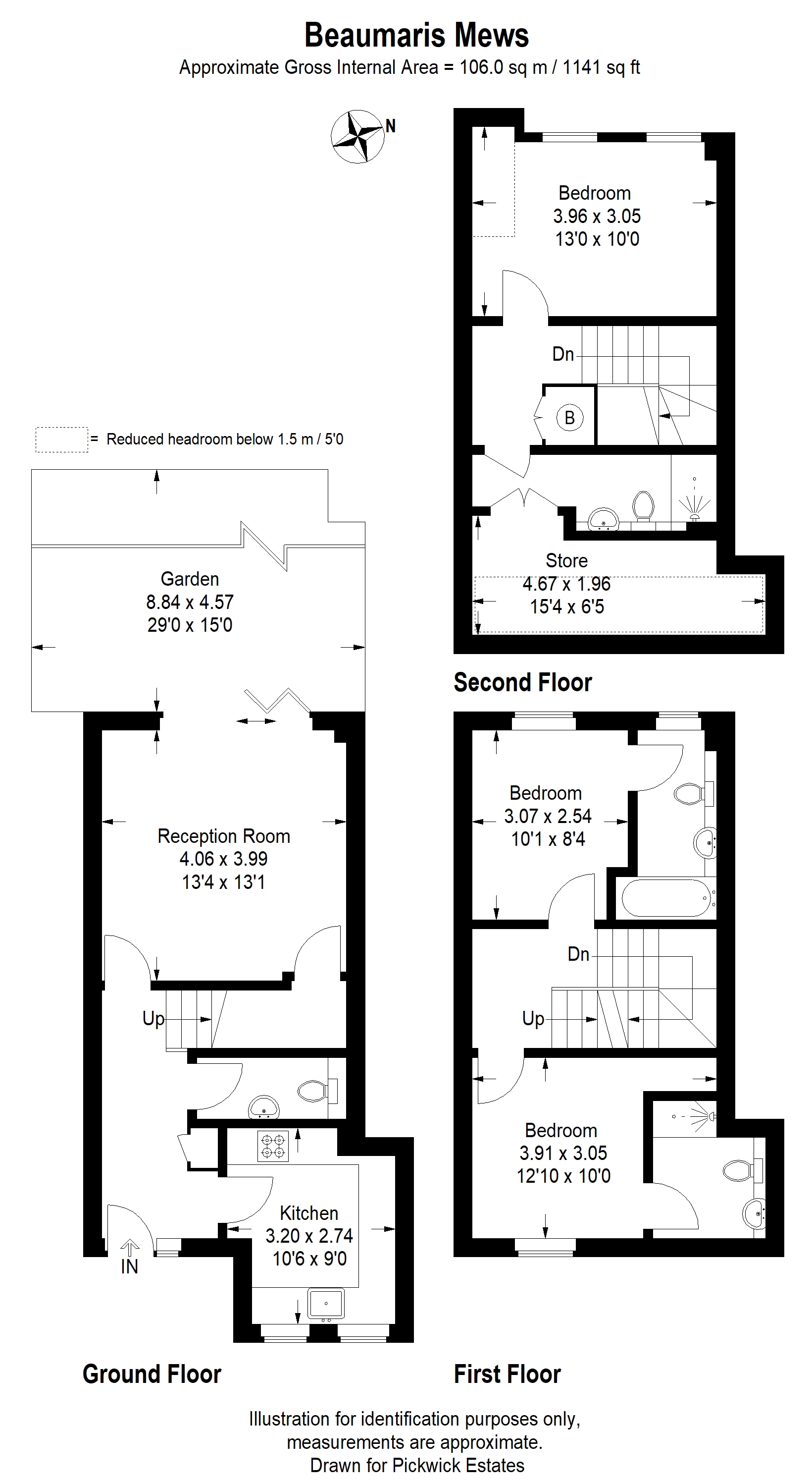 1, Beaumaris Mews, London floorplan
