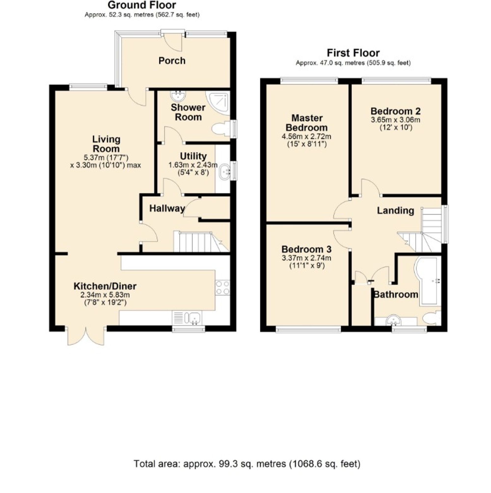 45 Reedham Crescent, Rochester floorplan