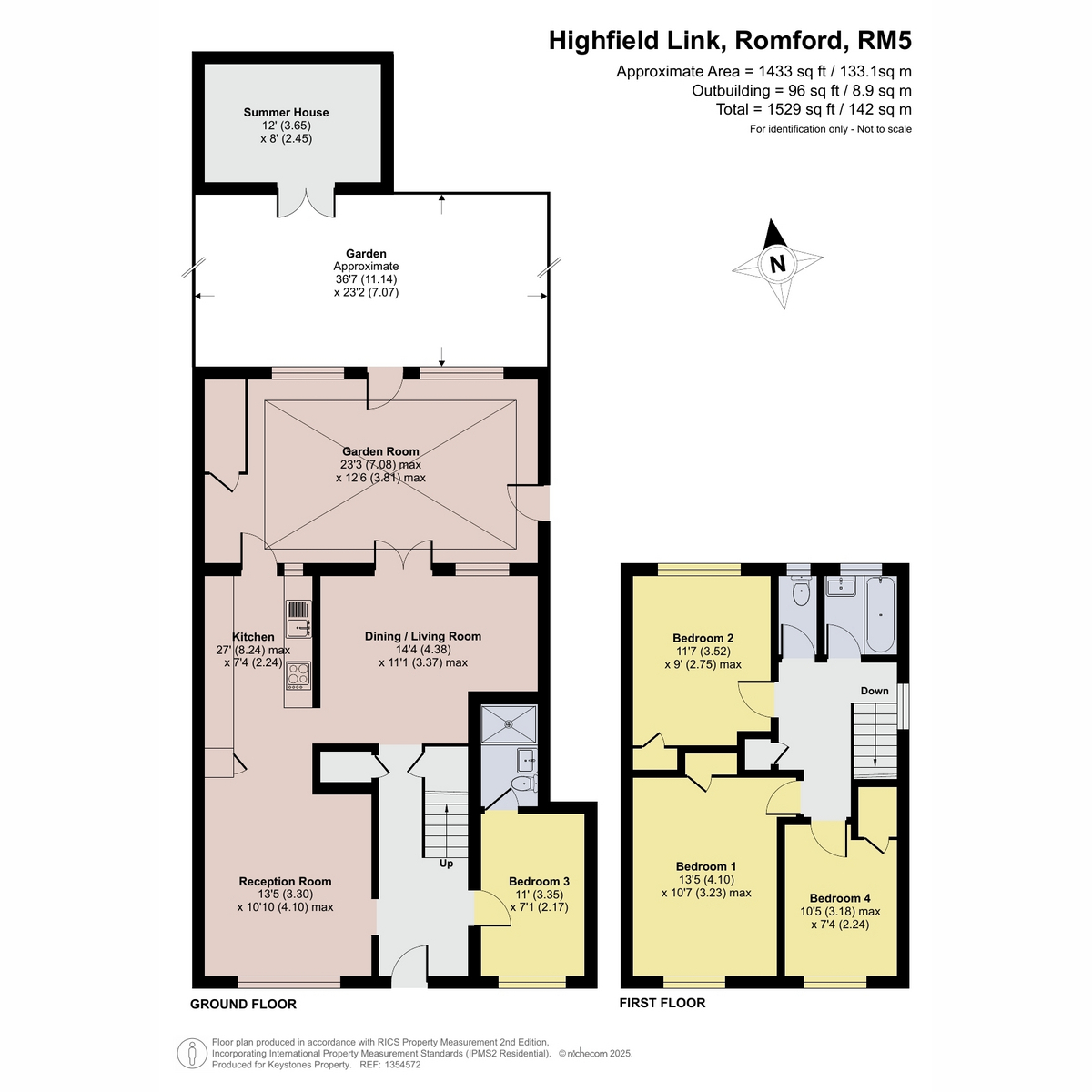 26, Highfield Link, Collier Row floorplan