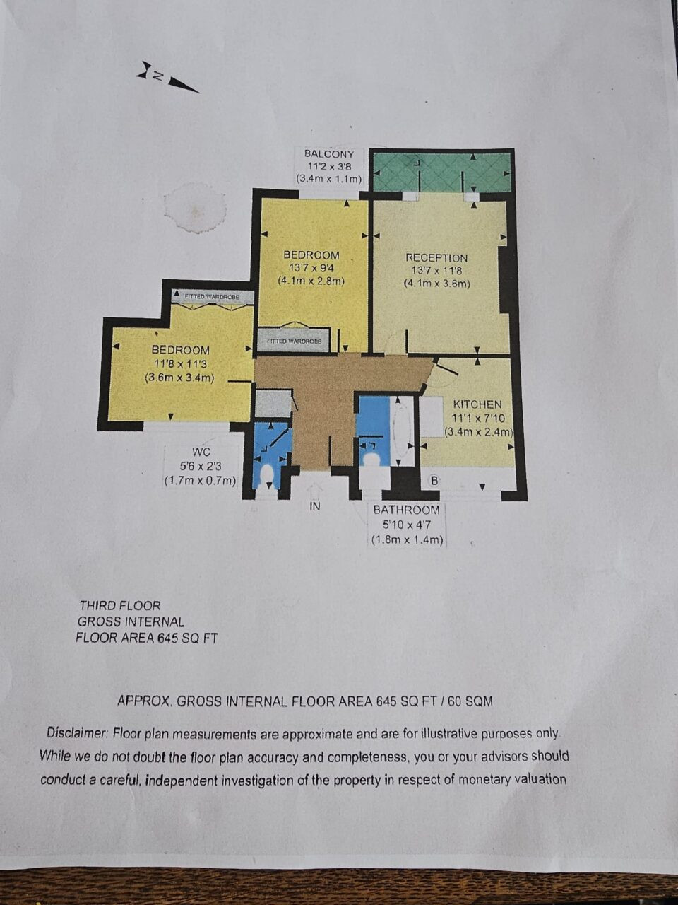 Flat 20, Wickford House, London floorplan
