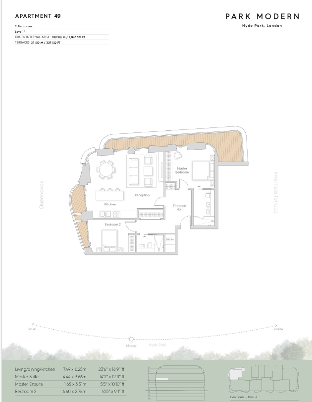 Residence 49,, Park Modern, London floorplan