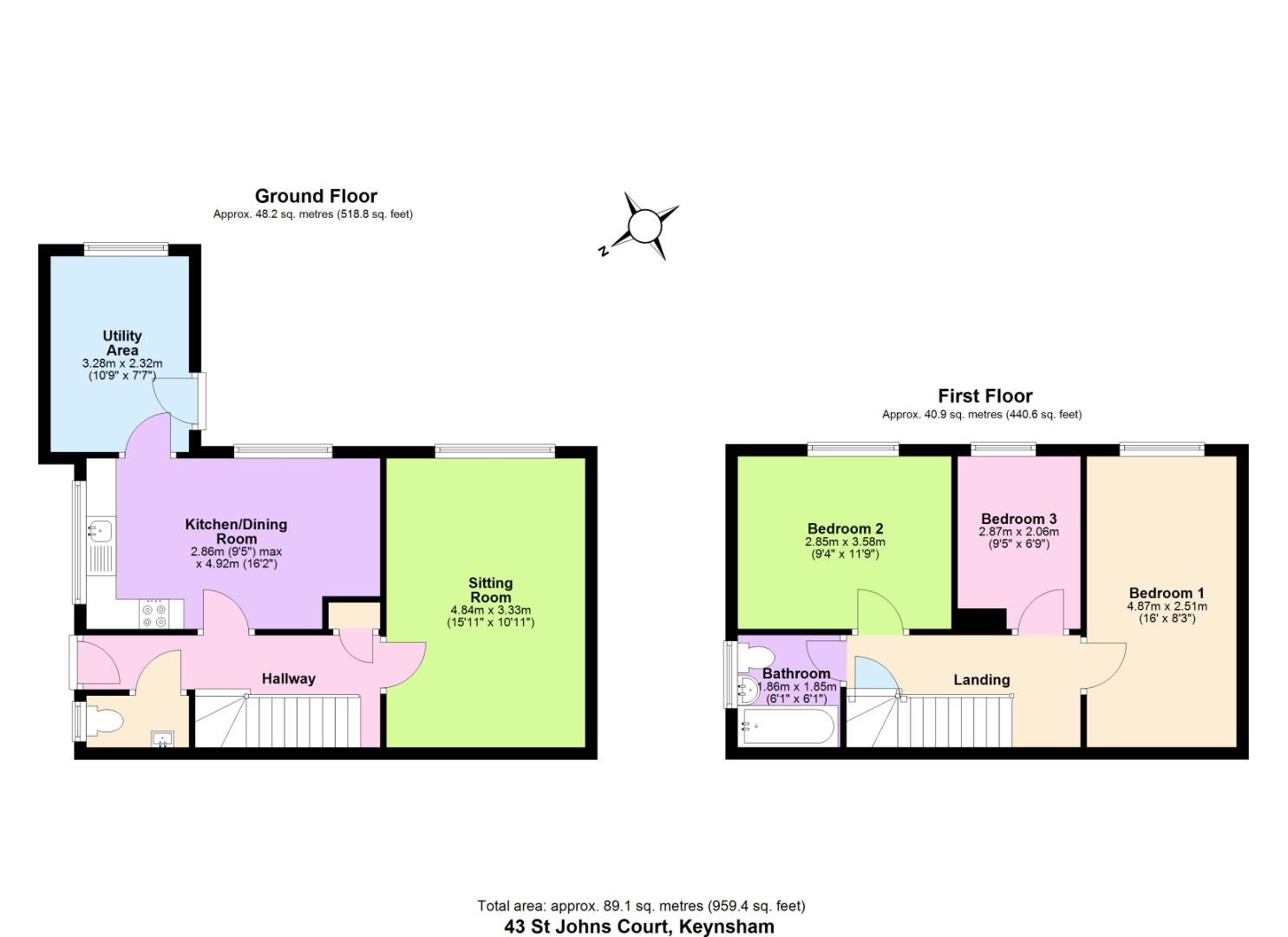 43, St. Johns Court, Bristol floorplan