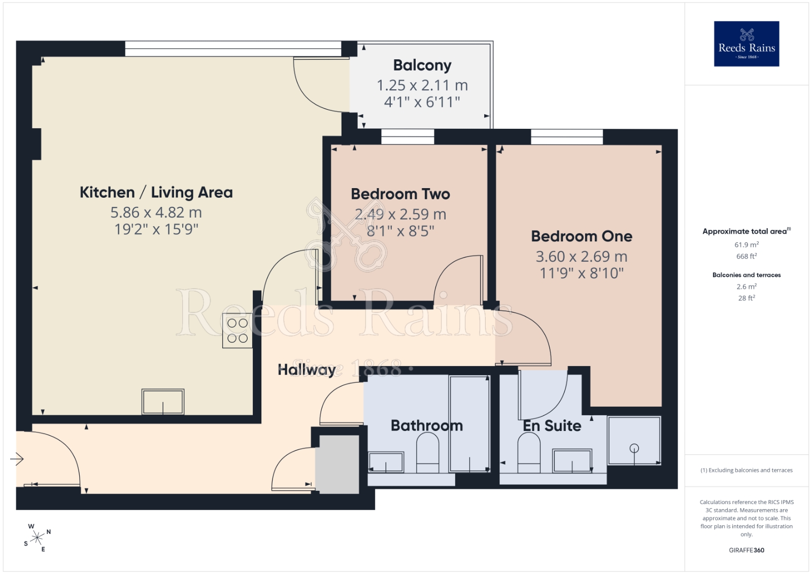 Apartment 41, The Danube, 36, City Road East, Greater Manchester floorplan