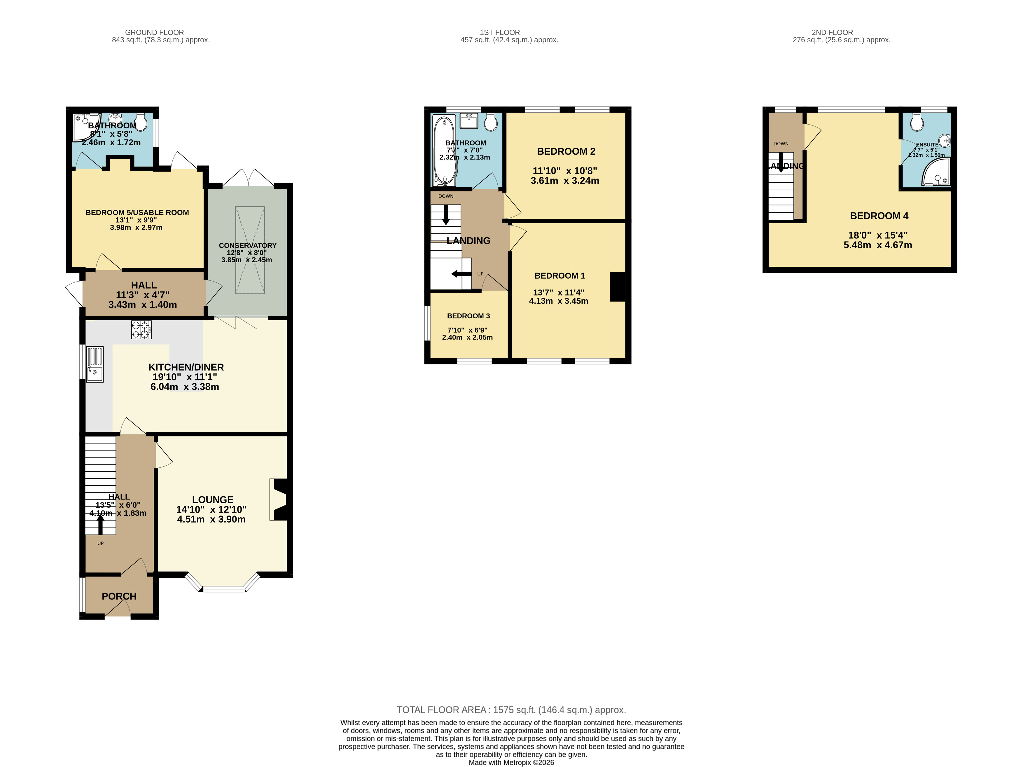 13, Central Avenue, South Ockendon floorplan