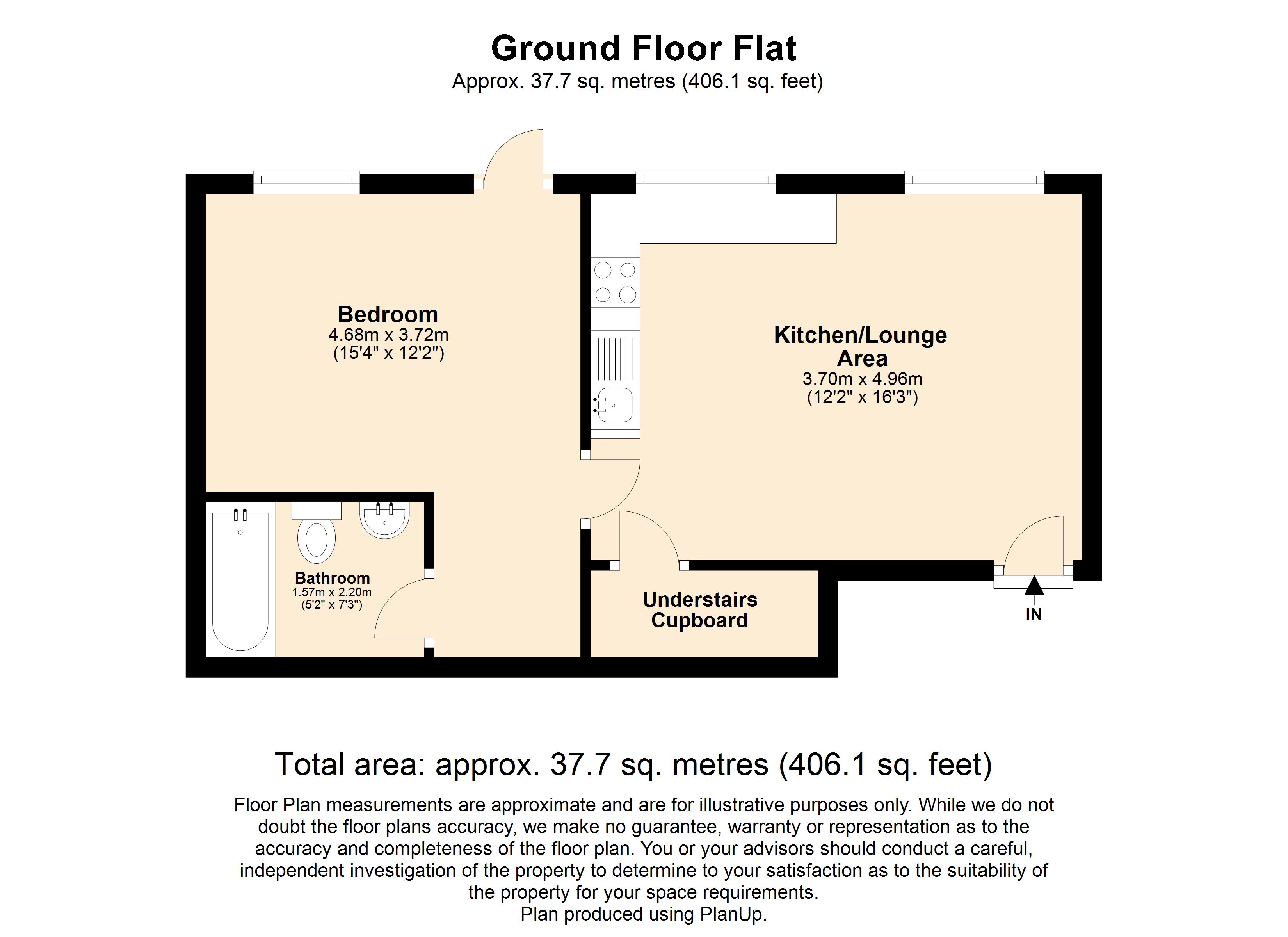 Flat 1, 77, Blisworth Close, Northampton floorplan