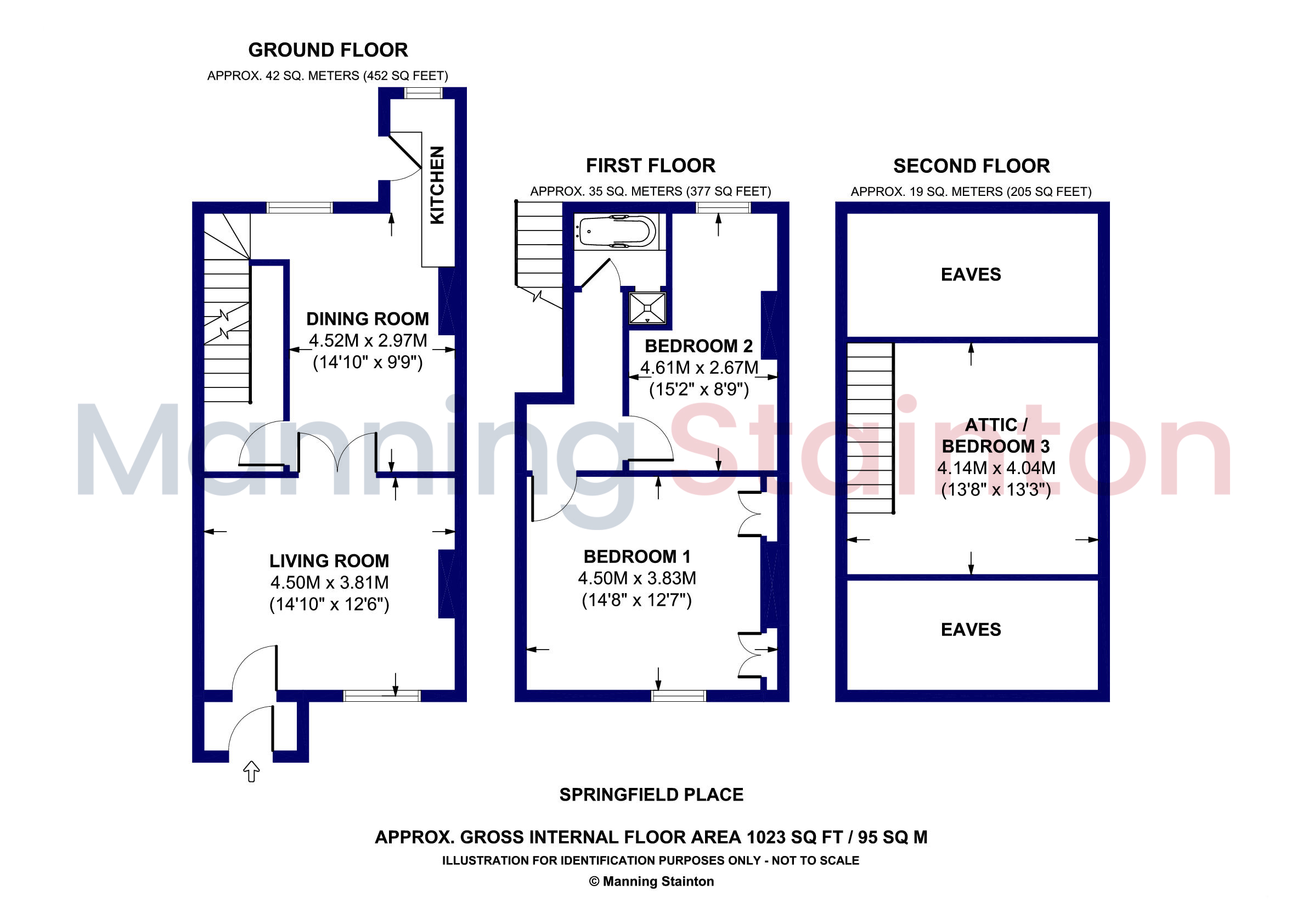 Springfield Place, Guiseley, Leeds, West Yorkshire floorplan