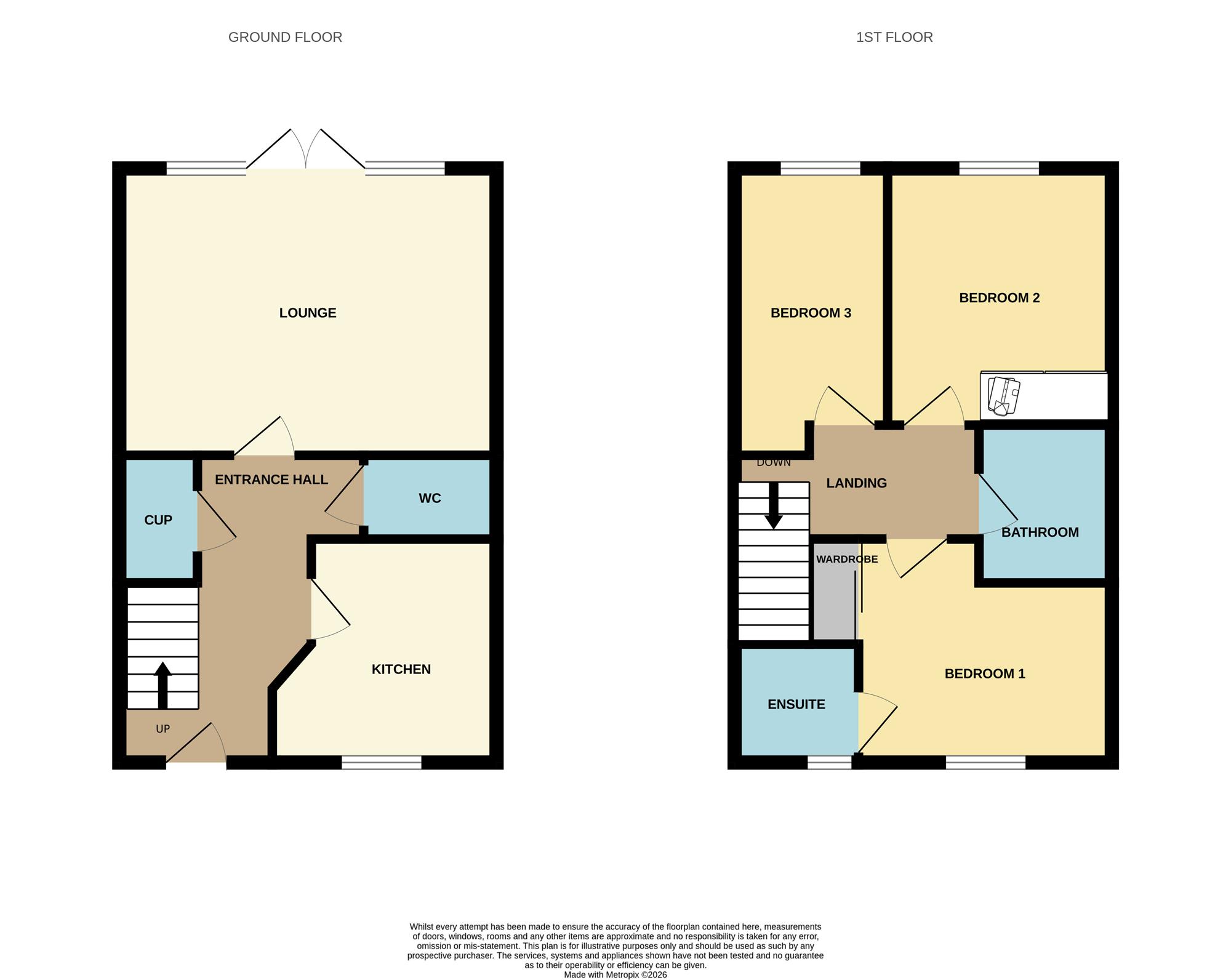 32, Skippers Way, Walton On The Naze floorplan