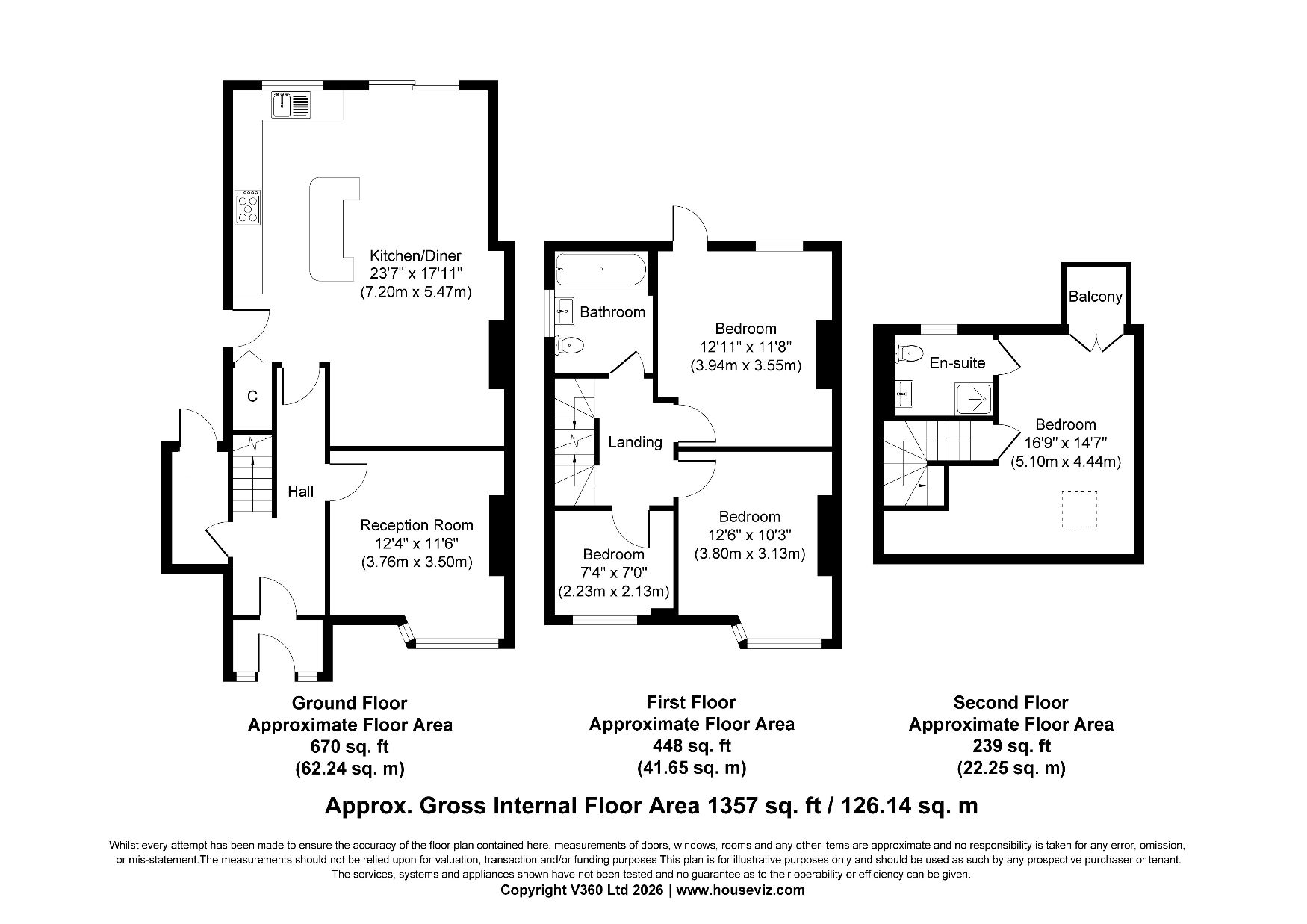 44 Highfield Road, London floorplan