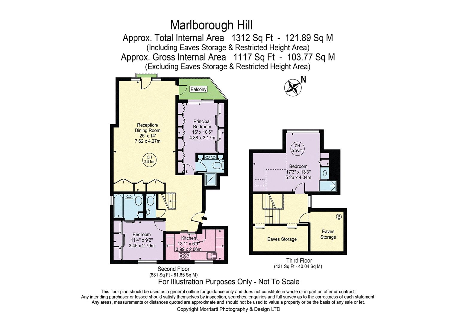 Top Floor Flat, 37, Marlborough Hill, London floorplan